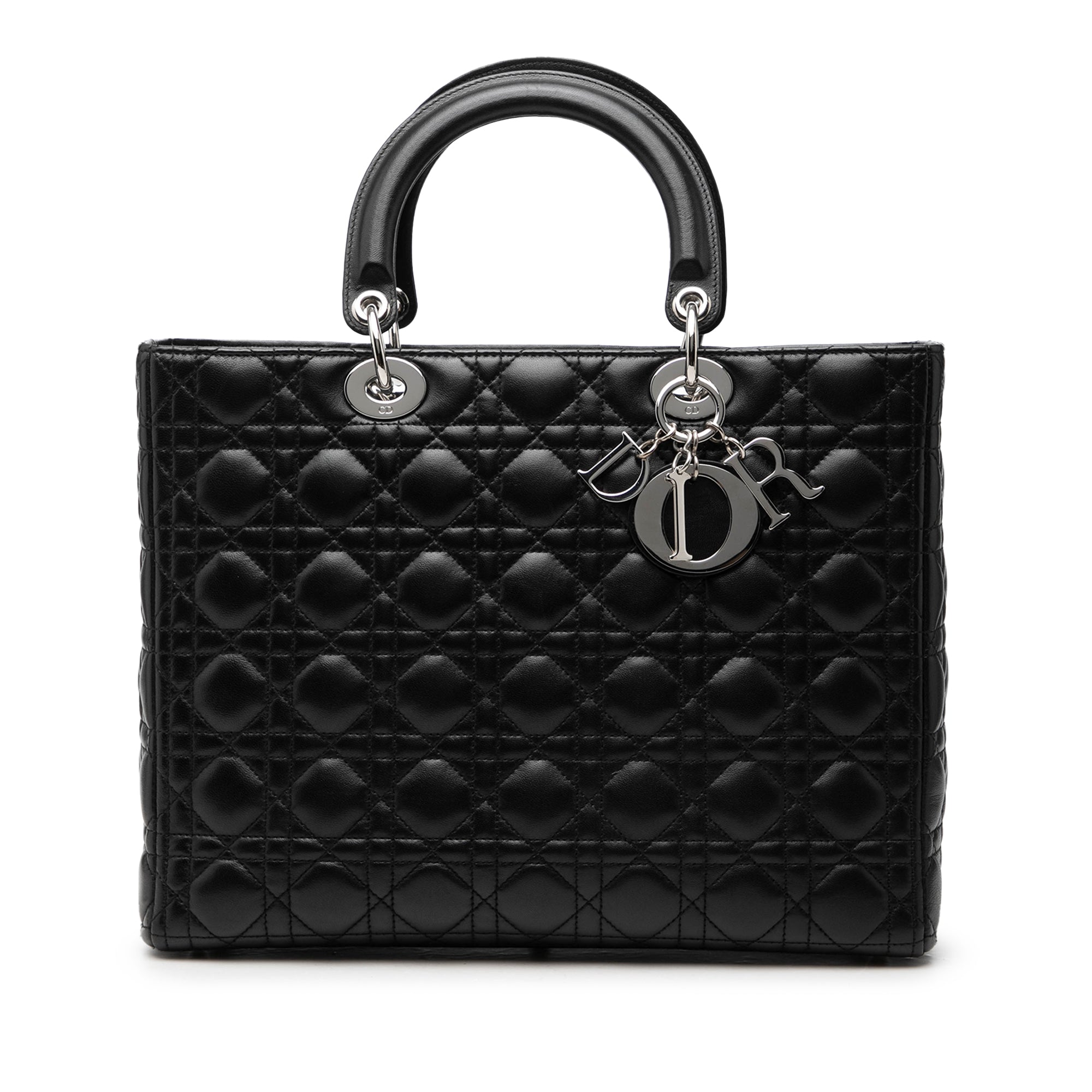 Dior Large Lambskin Cannage Lady Dior - image 1