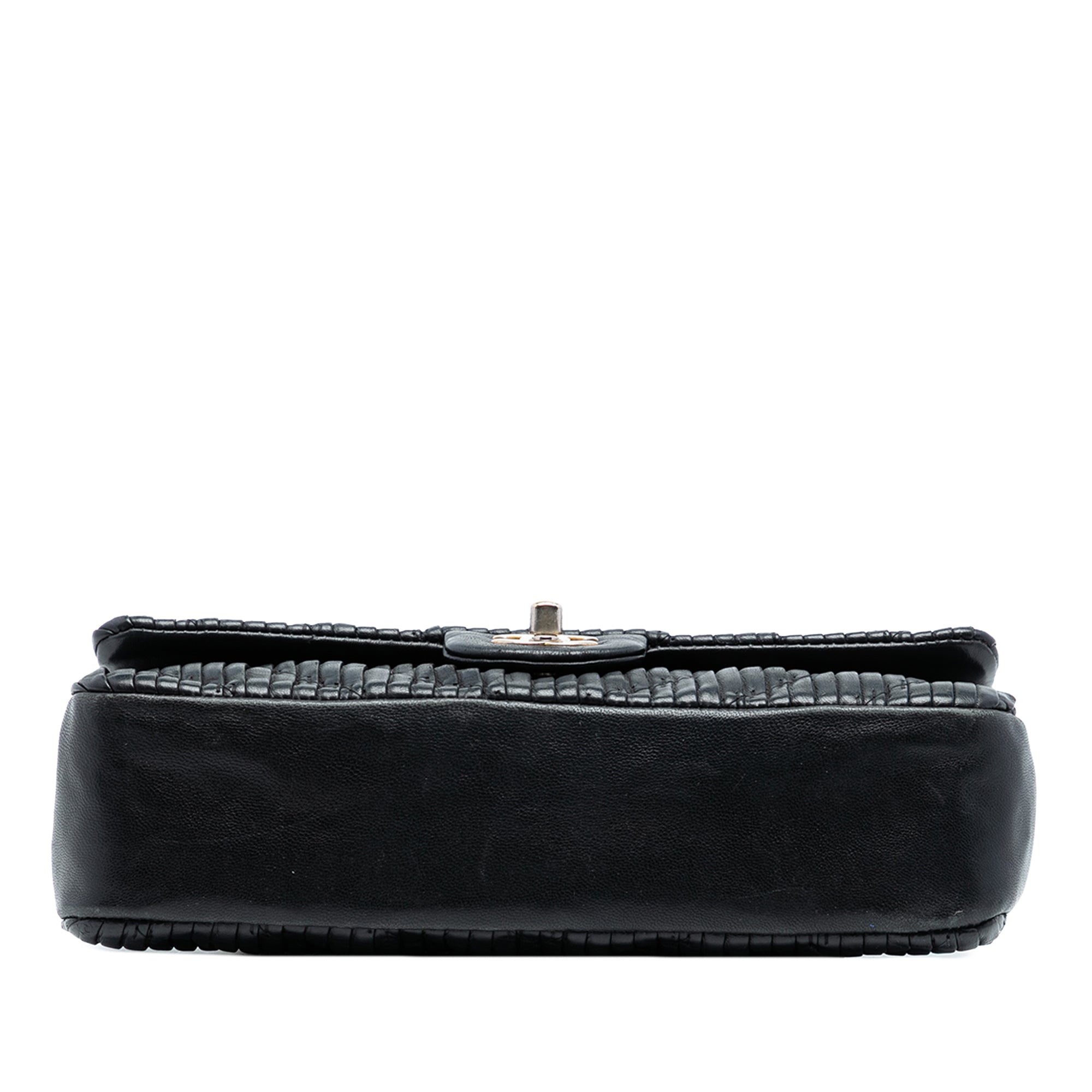 Chanel Medium Classic Chevron Calfskin Pleated Double Flap - image 3