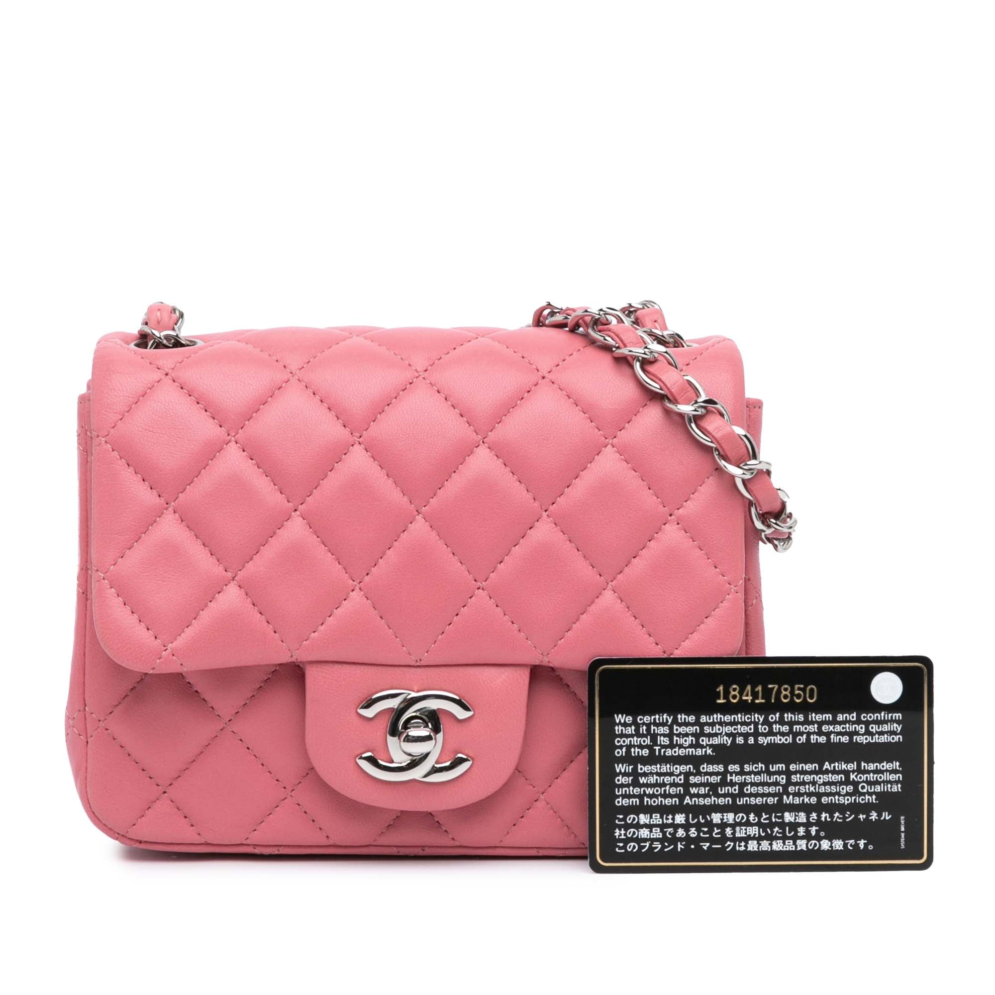 Chanel Mini Square Classic Lambskin Single Flap - image 10