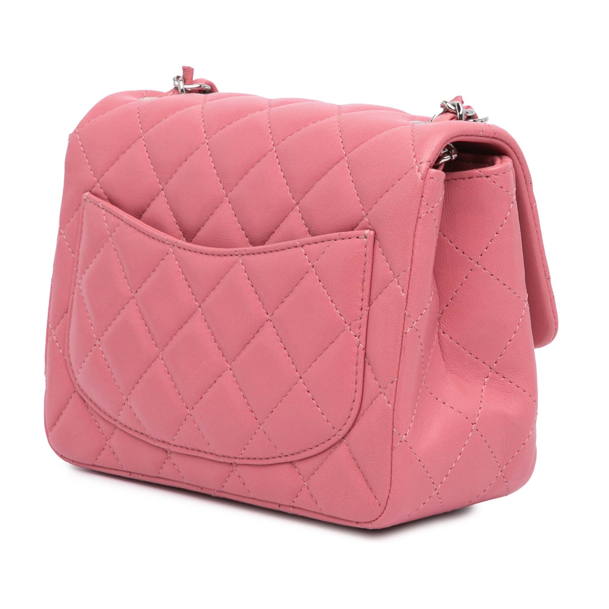 Chanel Mini Square Classic Lambskin Single Flap - image 2