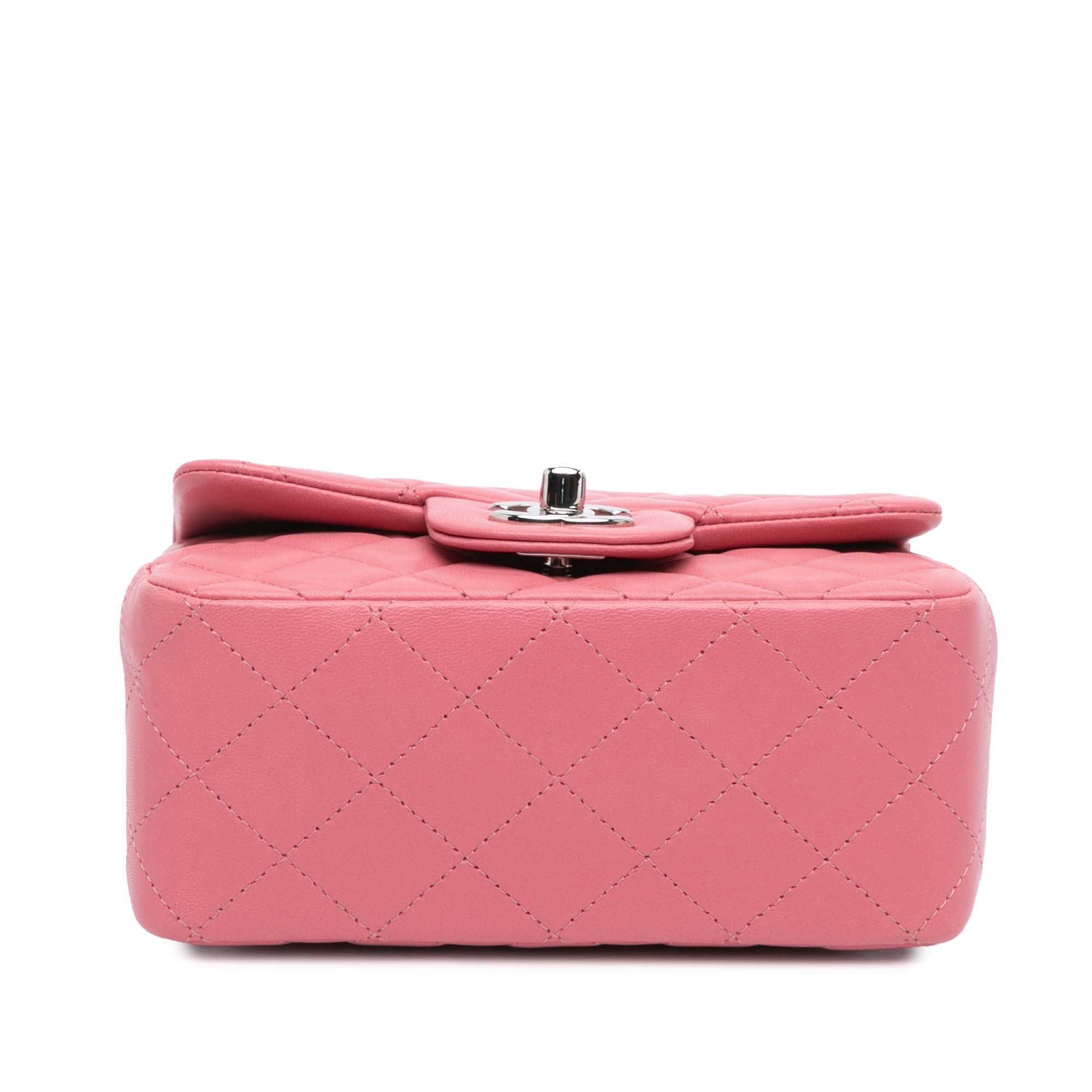 Chanel Mini Square Classic Lambskin Single Flap - image 3