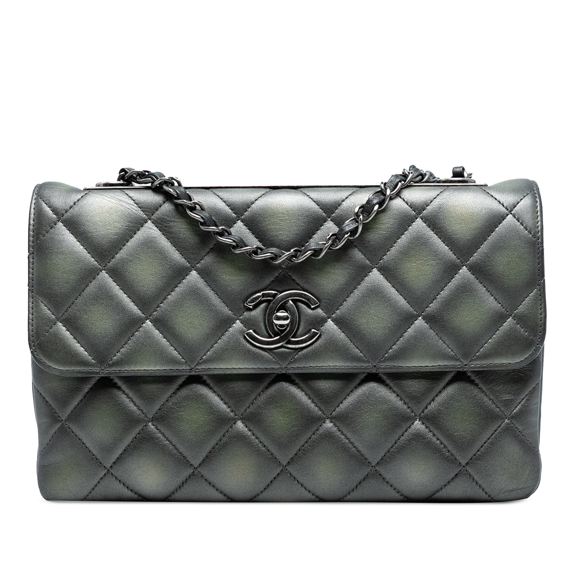 Chanel Quilted Metallic Lambskin Trendy CC Flap - image 1