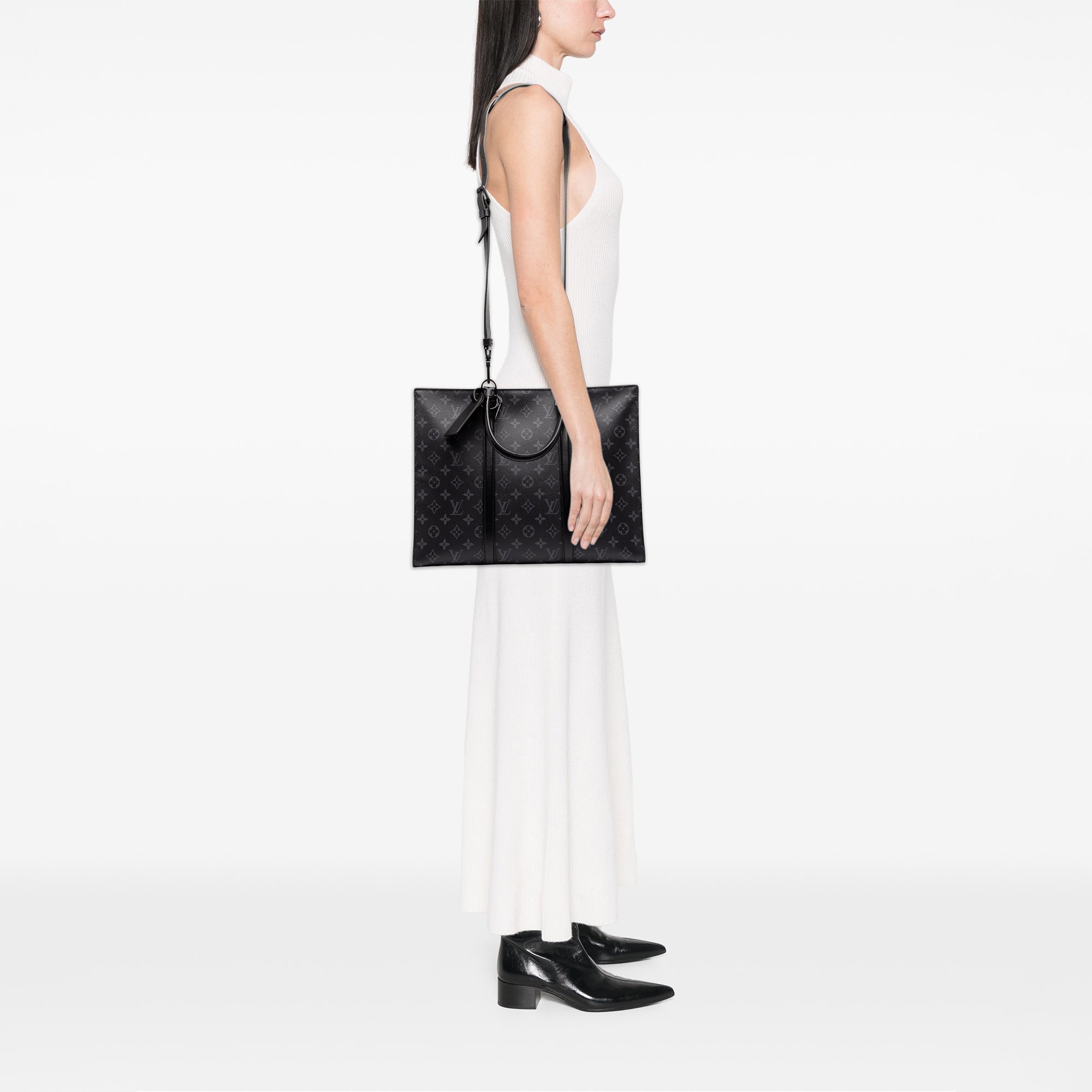 Louis Vuitton Monogram Eclipse Sac Plat Horizontal Zipper - image 6