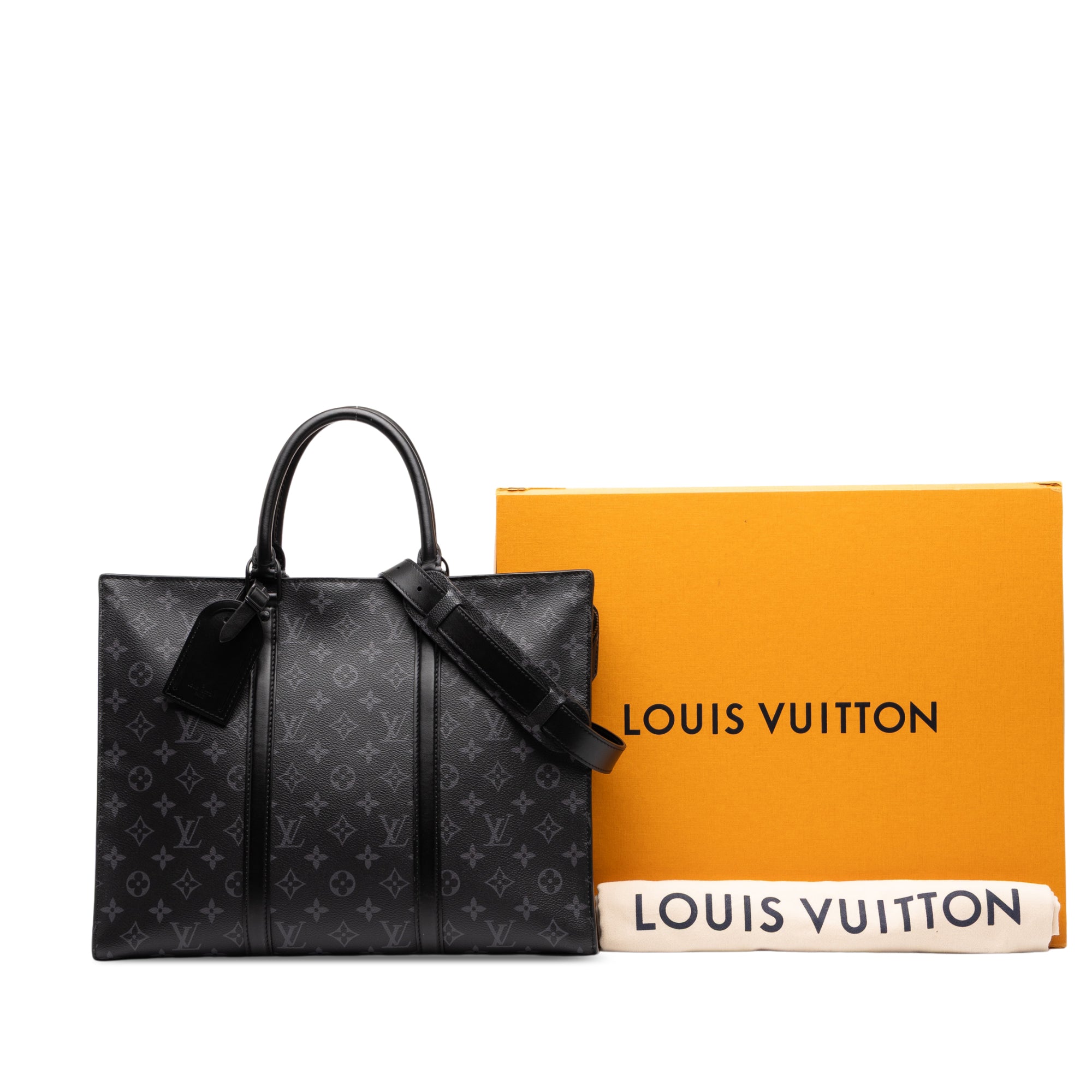 Louis Vuitton Monogram Eclipse Sac Plat Horizontal Zipper - image 7