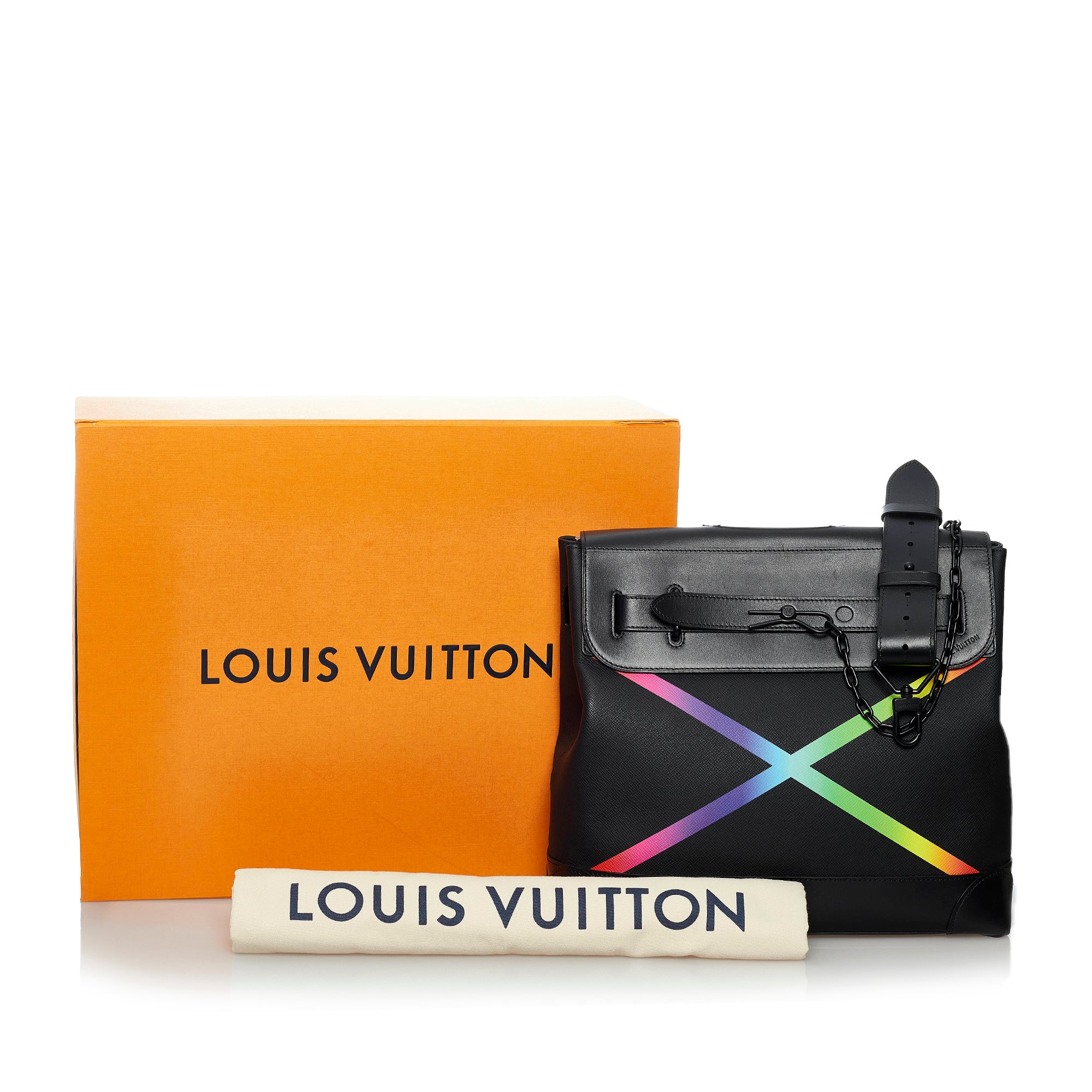 Louis Vuitton Taiga Rainbow Steamer PM - image 10