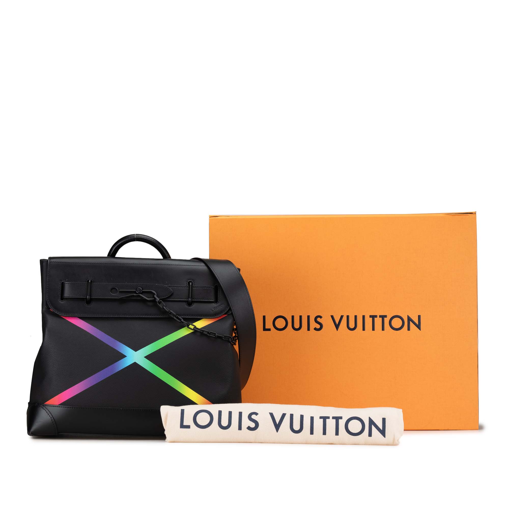 Louis Vuitton Taiga Rainbow Steamer PM - image 6