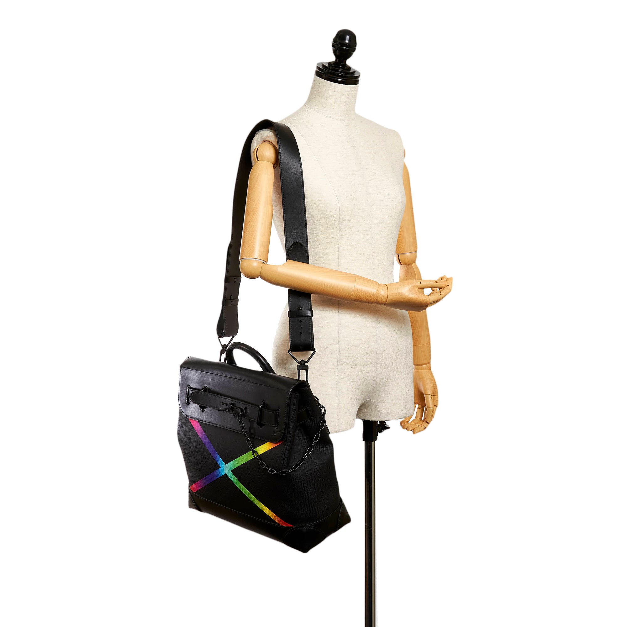 Louis Vuitton Taiga Rainbow Steamer PM - image 9