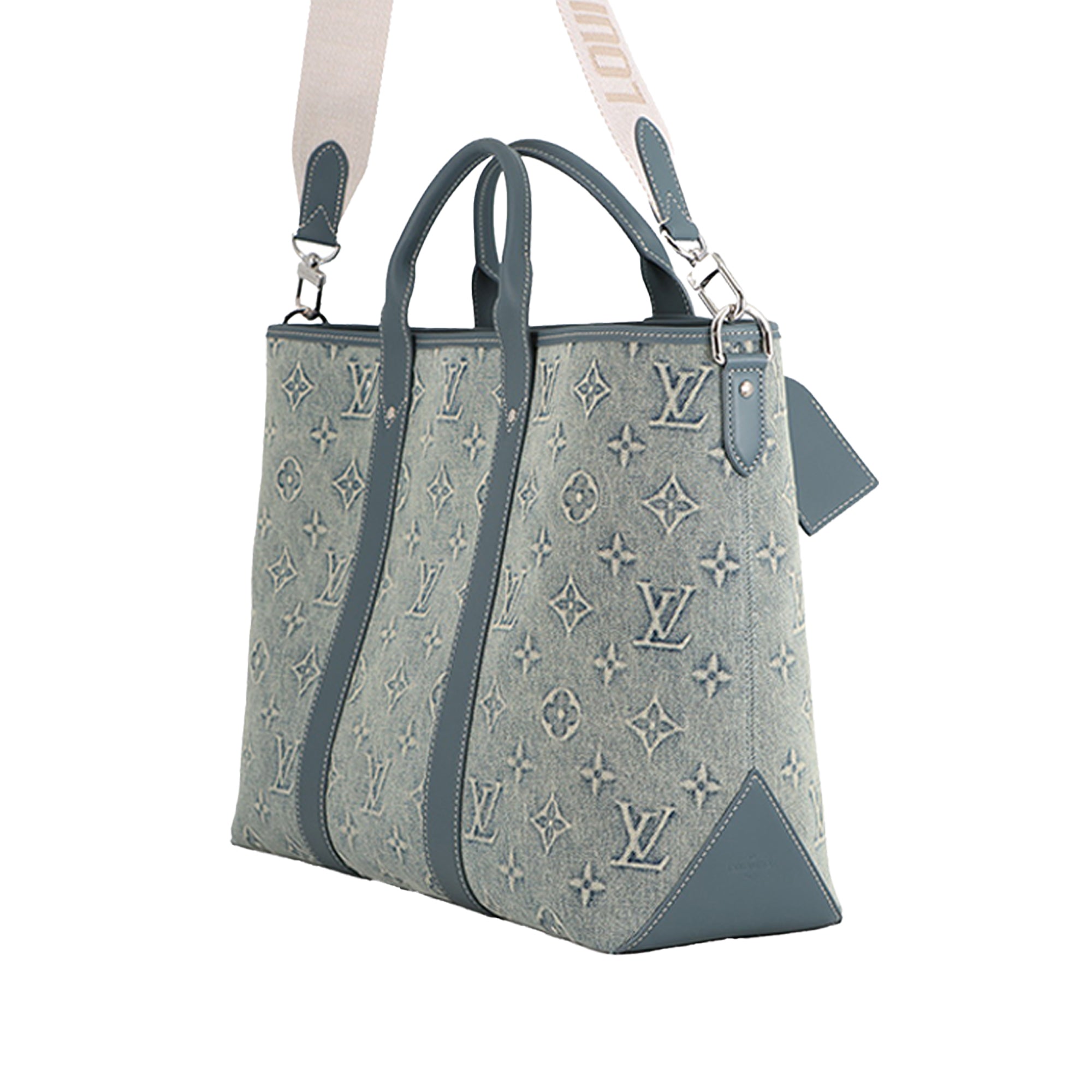 Louis Vuitton Monogram Washed Denim Weekend Tote - image 2