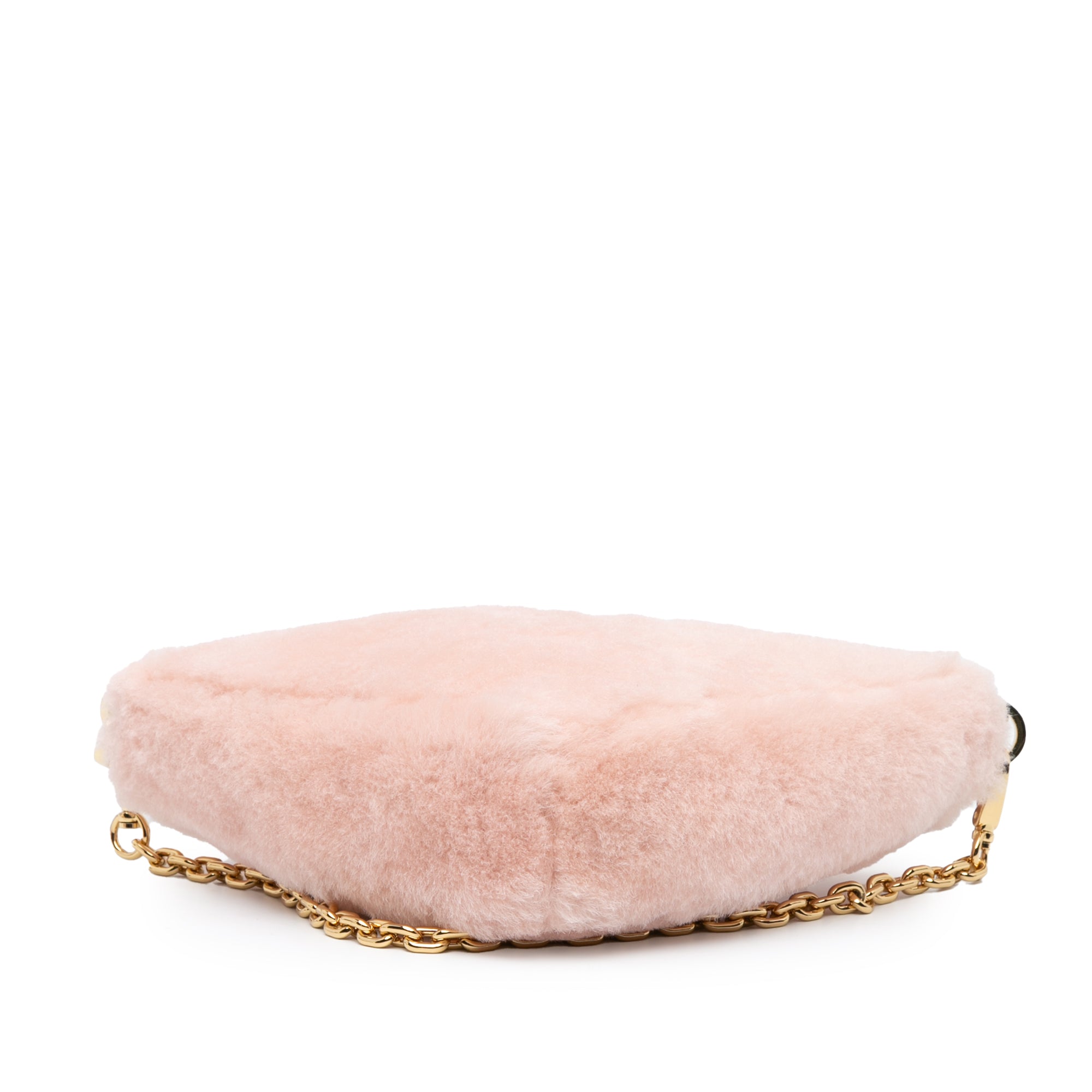Prada Mini Shearling Triangle Satchel - image 3