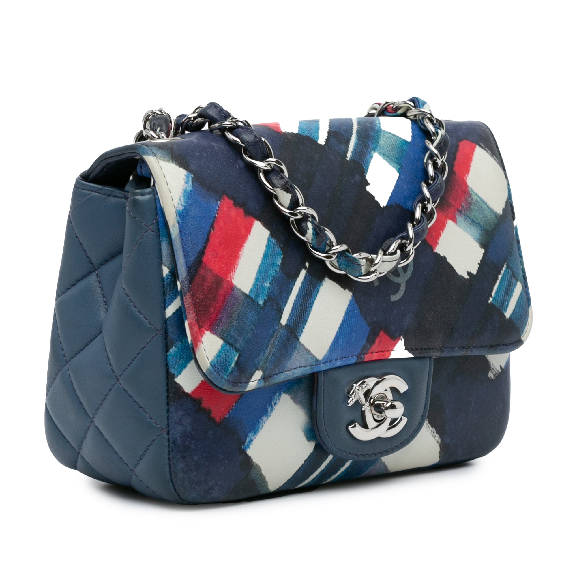 Chanel Mini Square Classic Airlines Printed Lambskin Single Flap - image 2