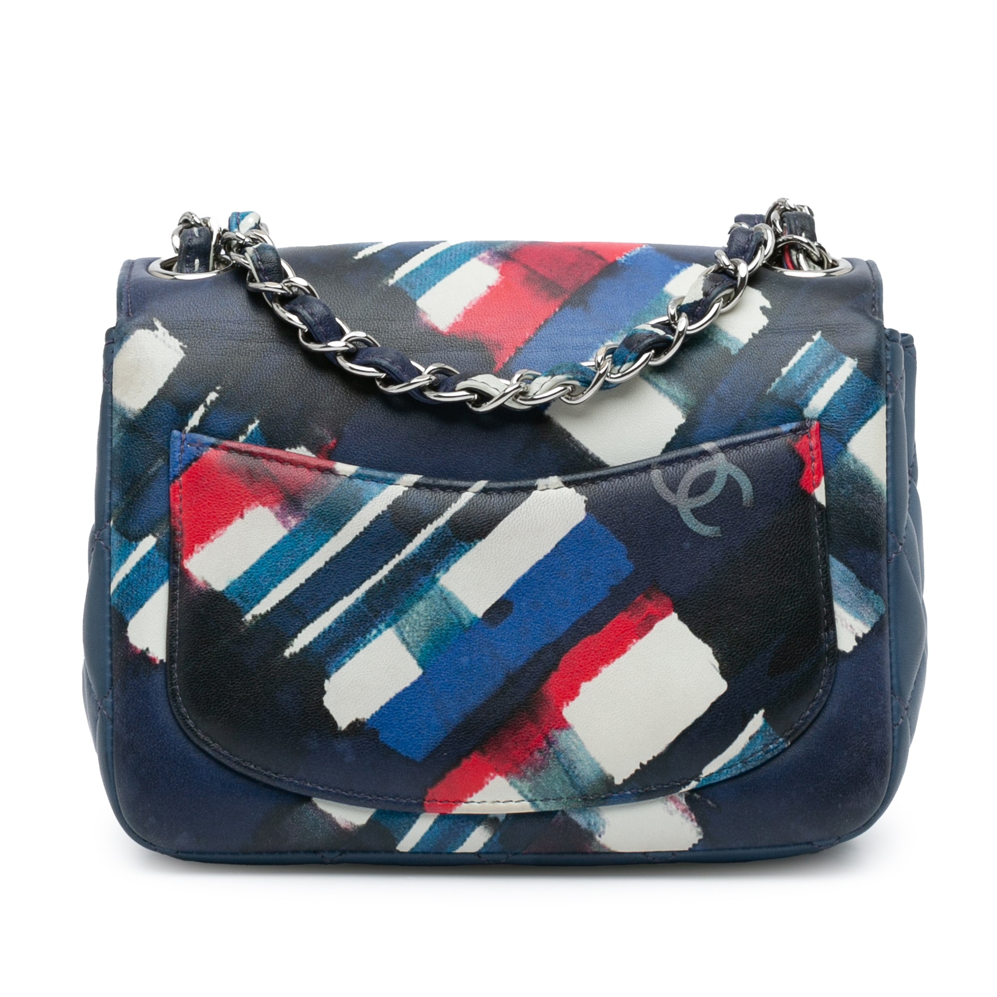Chanel Mini Square Classic Airlines Printed Lambskin Single Flap - image 3