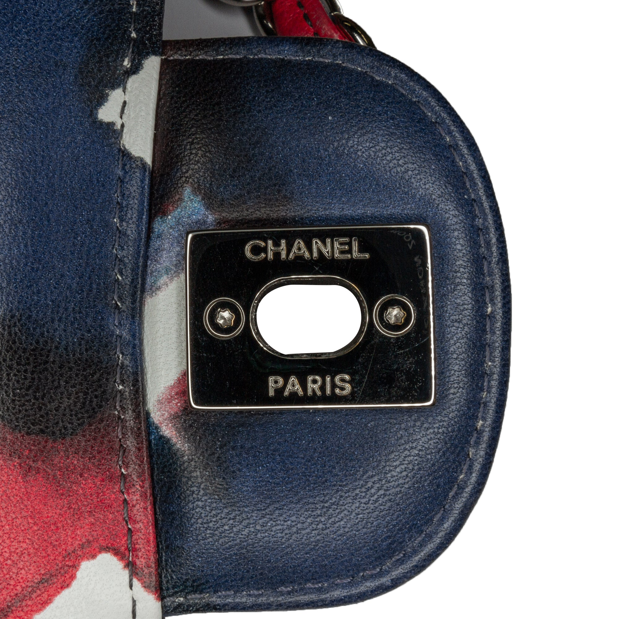 Chanel Mini Square Classic Airlines Printed Lambskin Single Flap - image 8