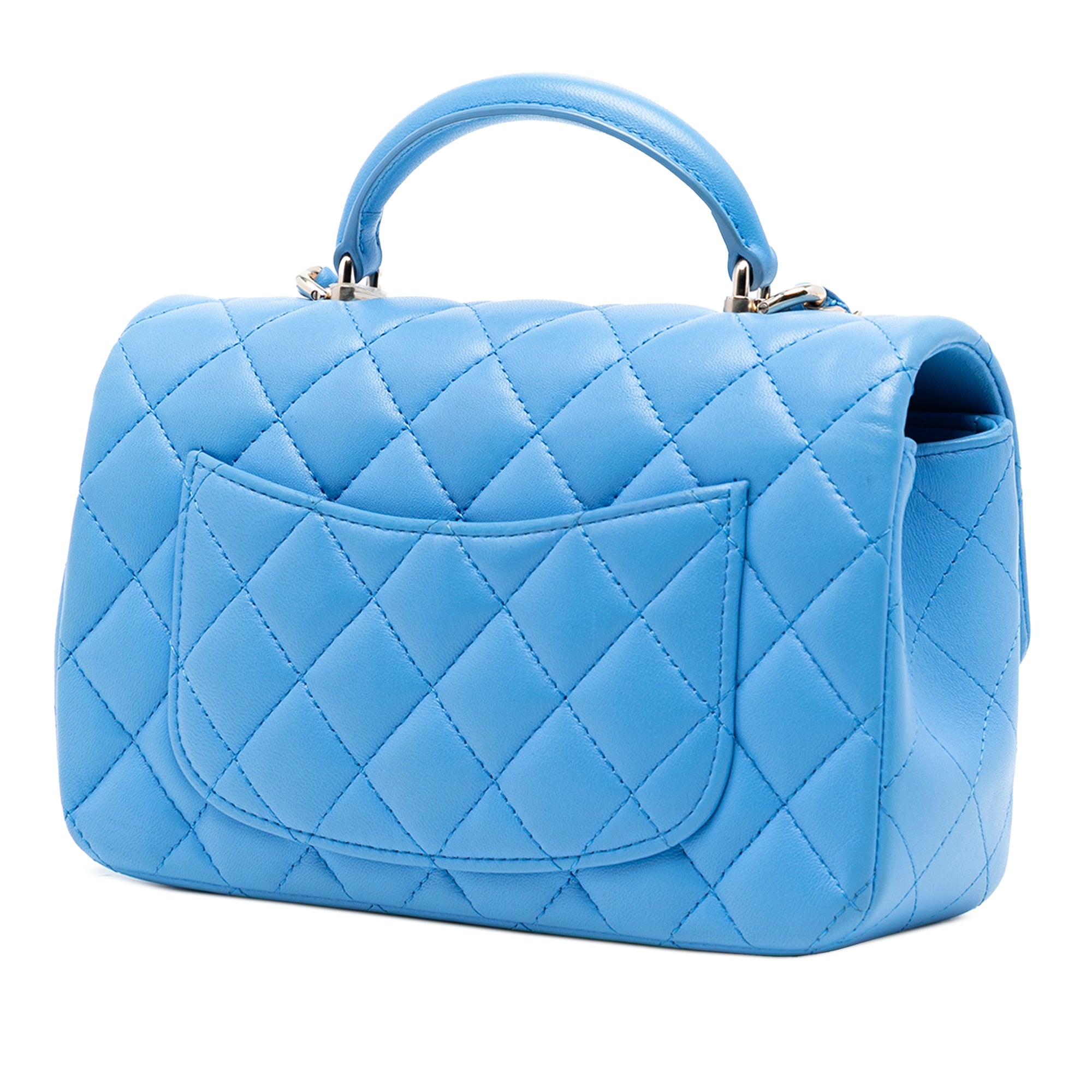 Chanel Mini Rectangular Classic Lambskin Top Handle Flap - image 2