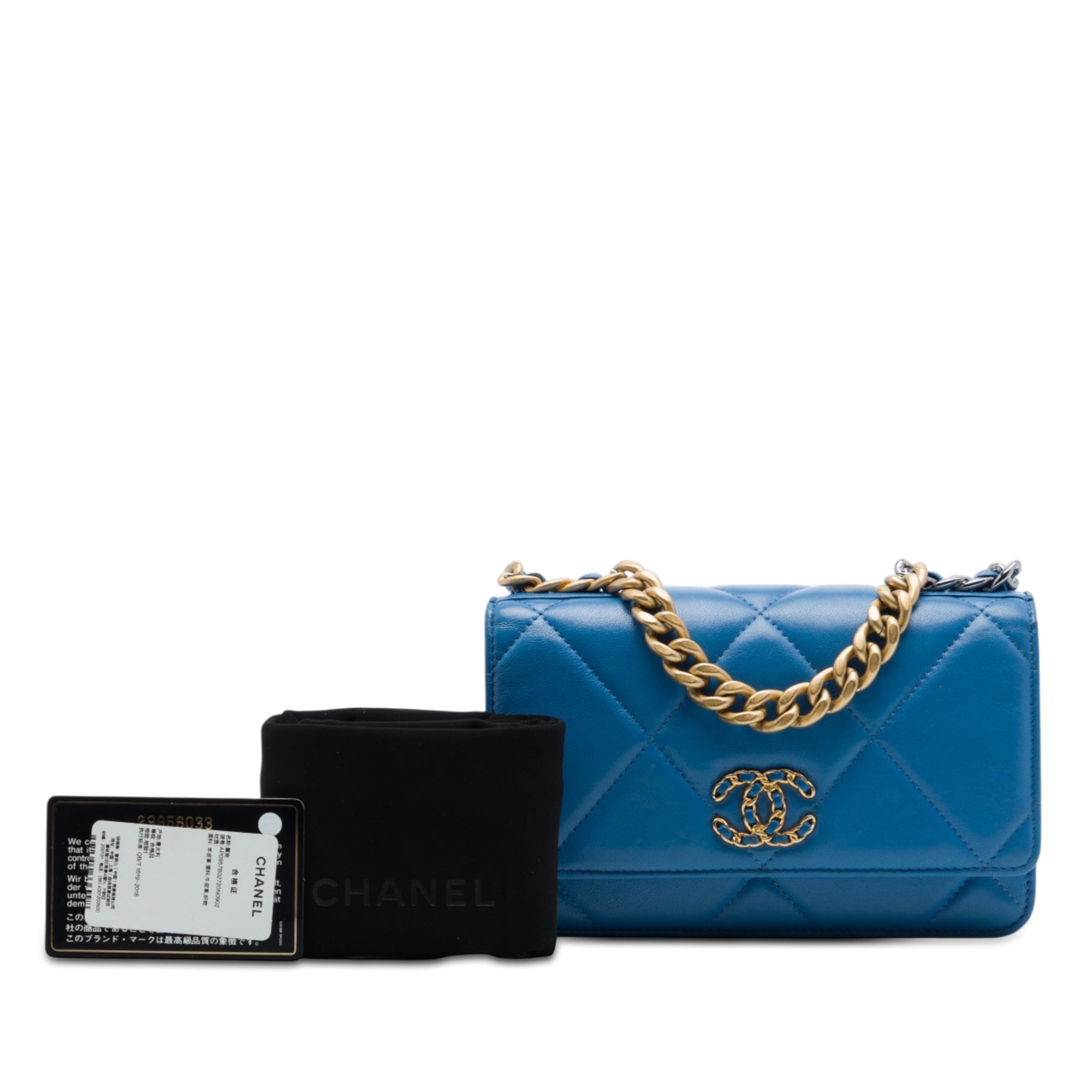 Chanel Quilted Lambskin 19 Wallet On Chain - image 7