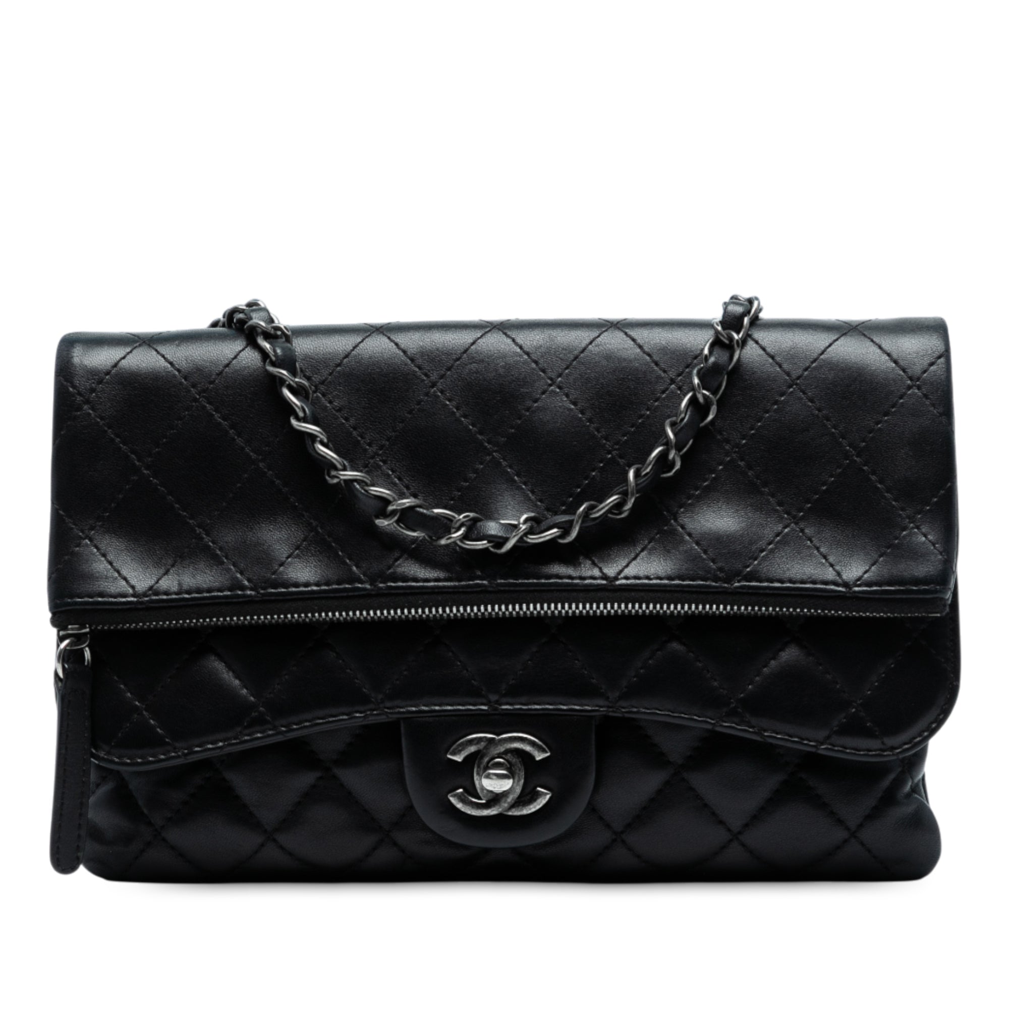 Chanel Paris-Salzburg Lambskin Zip Multi Flap - image 1