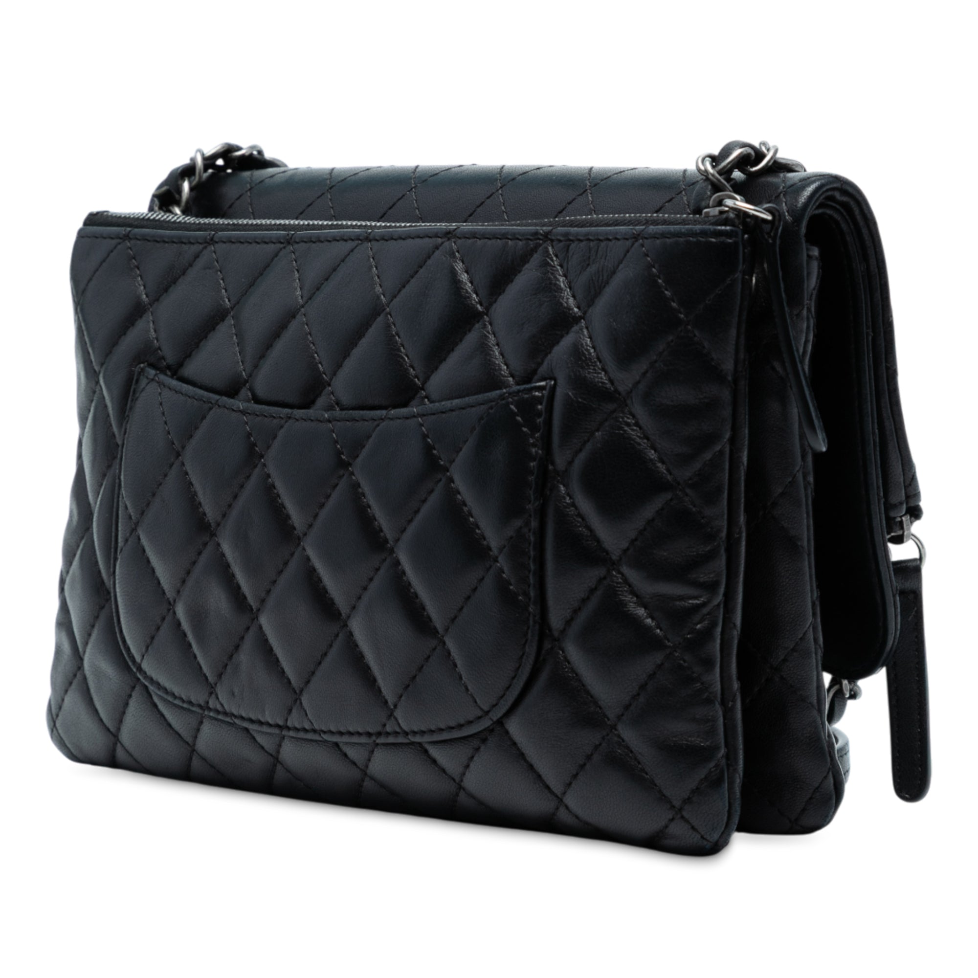 Chanel Paris-Salzburg Lambskin Zip Multi Flap - image 2