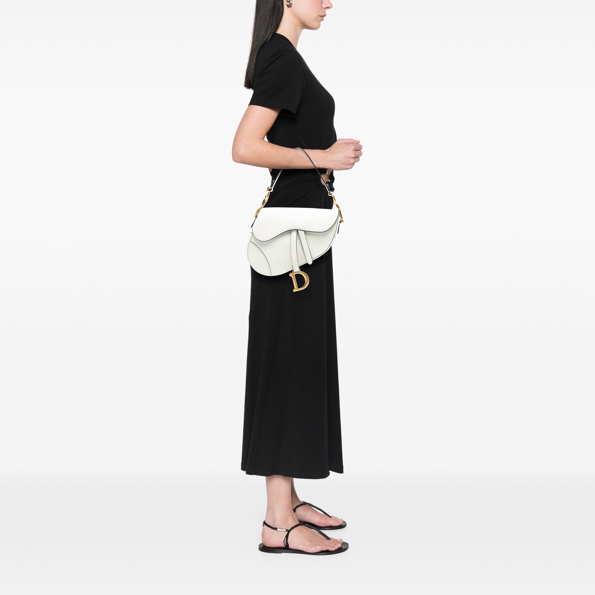 Dior Grained Calfskin Saddle Bag - image 7