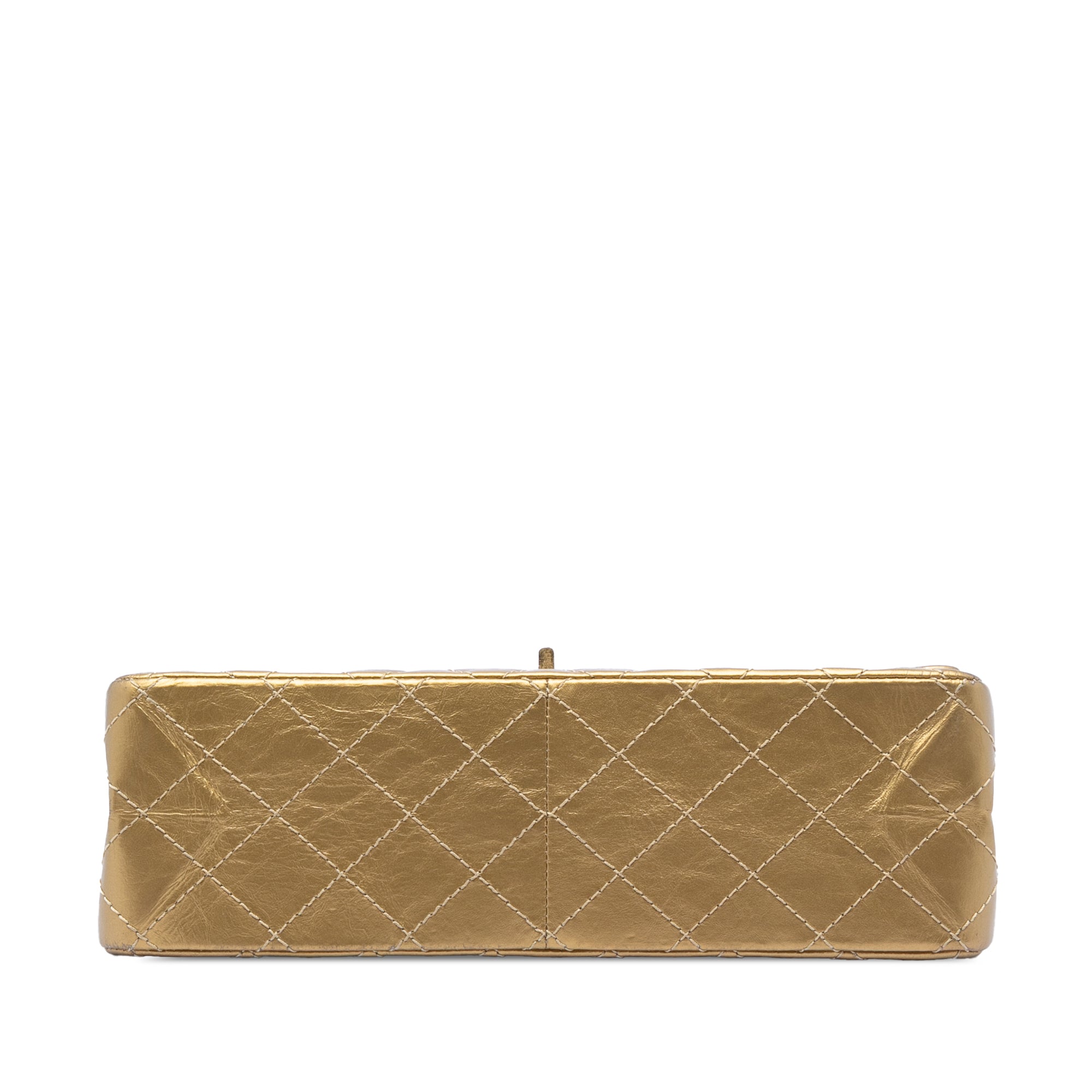 Chanel Quilted Metallic Aged Calfskin Reissue 2.55 Double Flap 226 - image 3