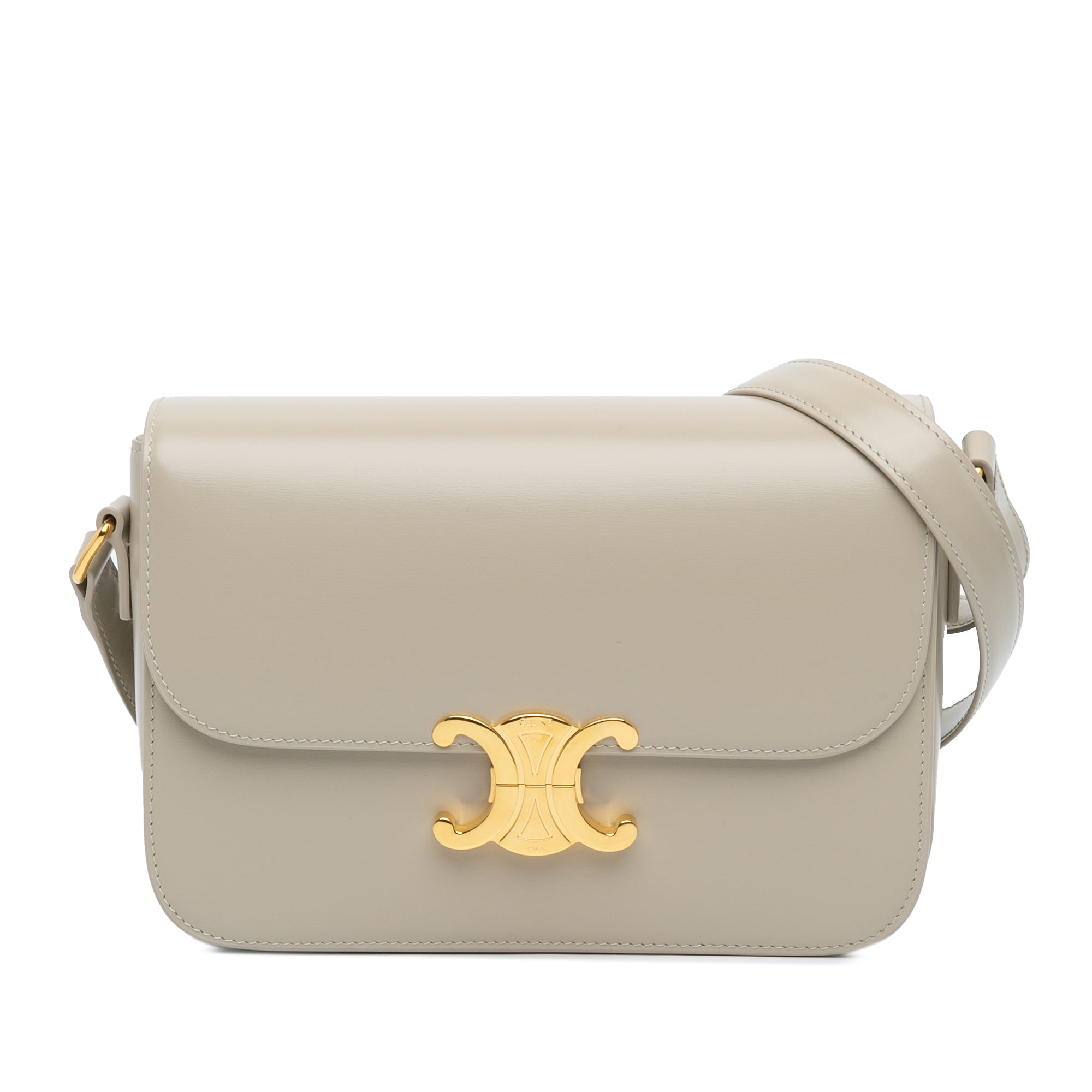 Celine Classique Shiny Calfskin Triomphe Crossbody - image 1
