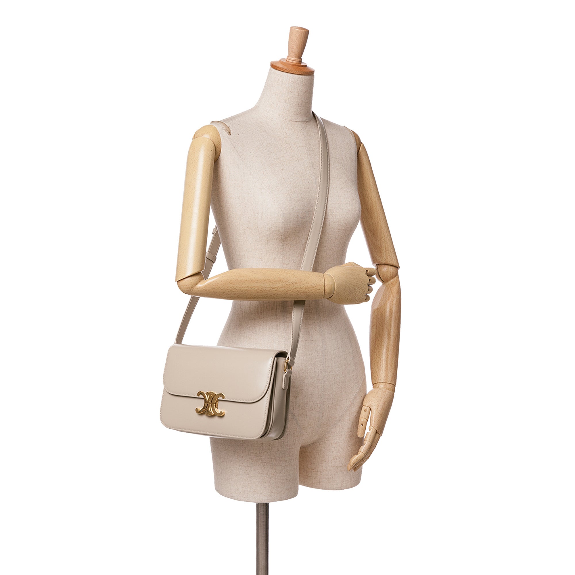 Celine Classique Shiny Calfskin Triomphe Crossbody - image 10