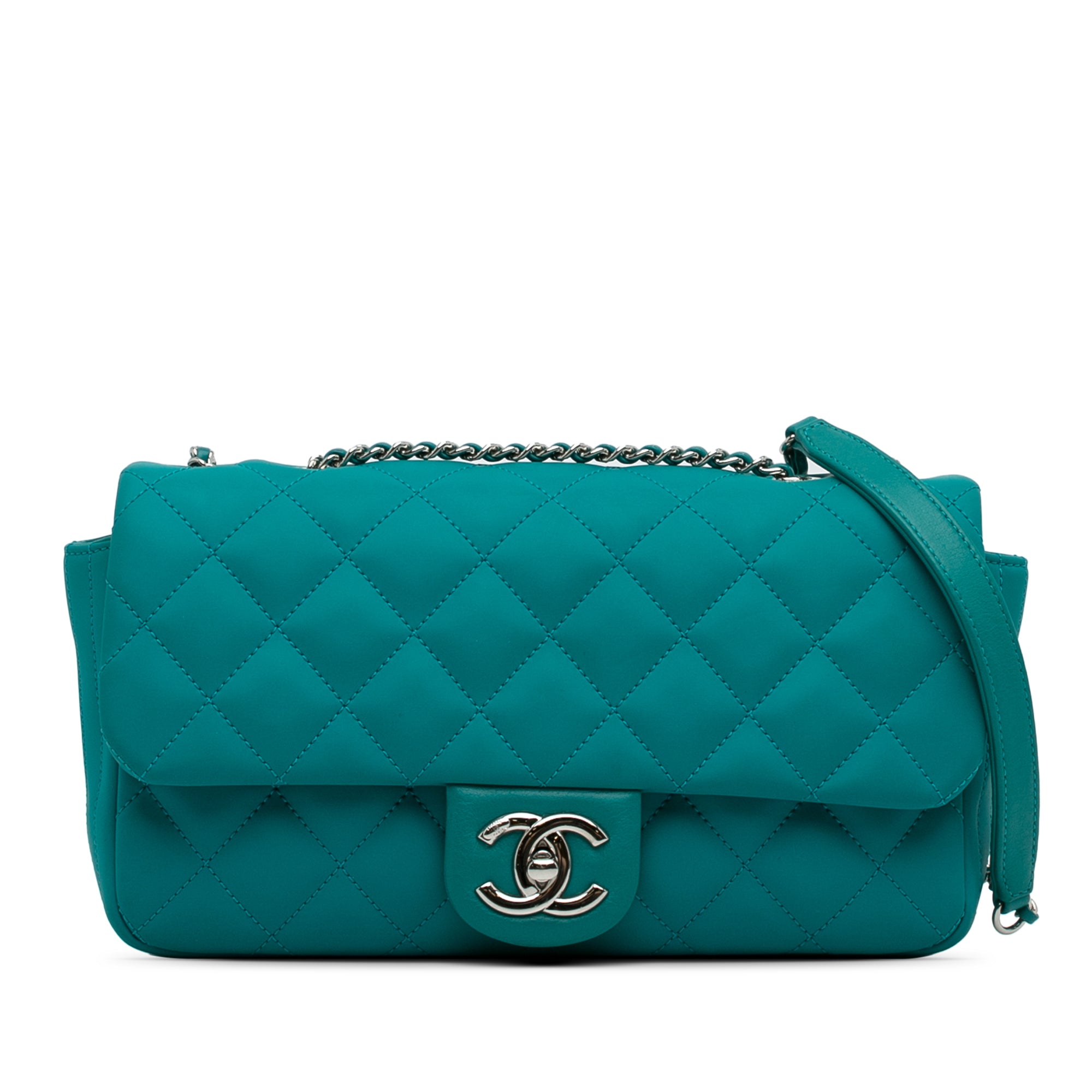 Chanel CC Quilted Calfskin Single Flap - image 1