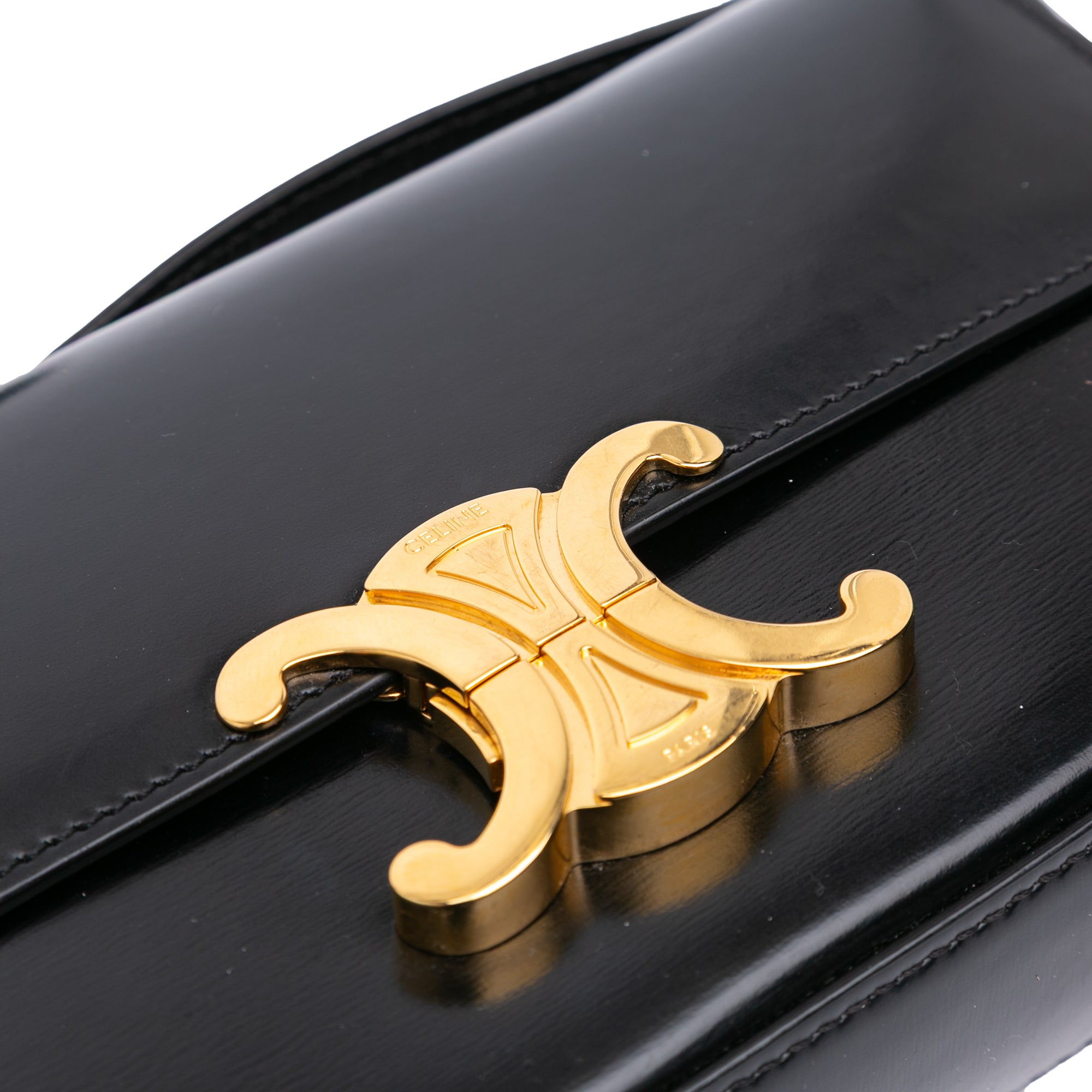 Celine Shiny Calfskin Claude Shoulder Bag - image 5