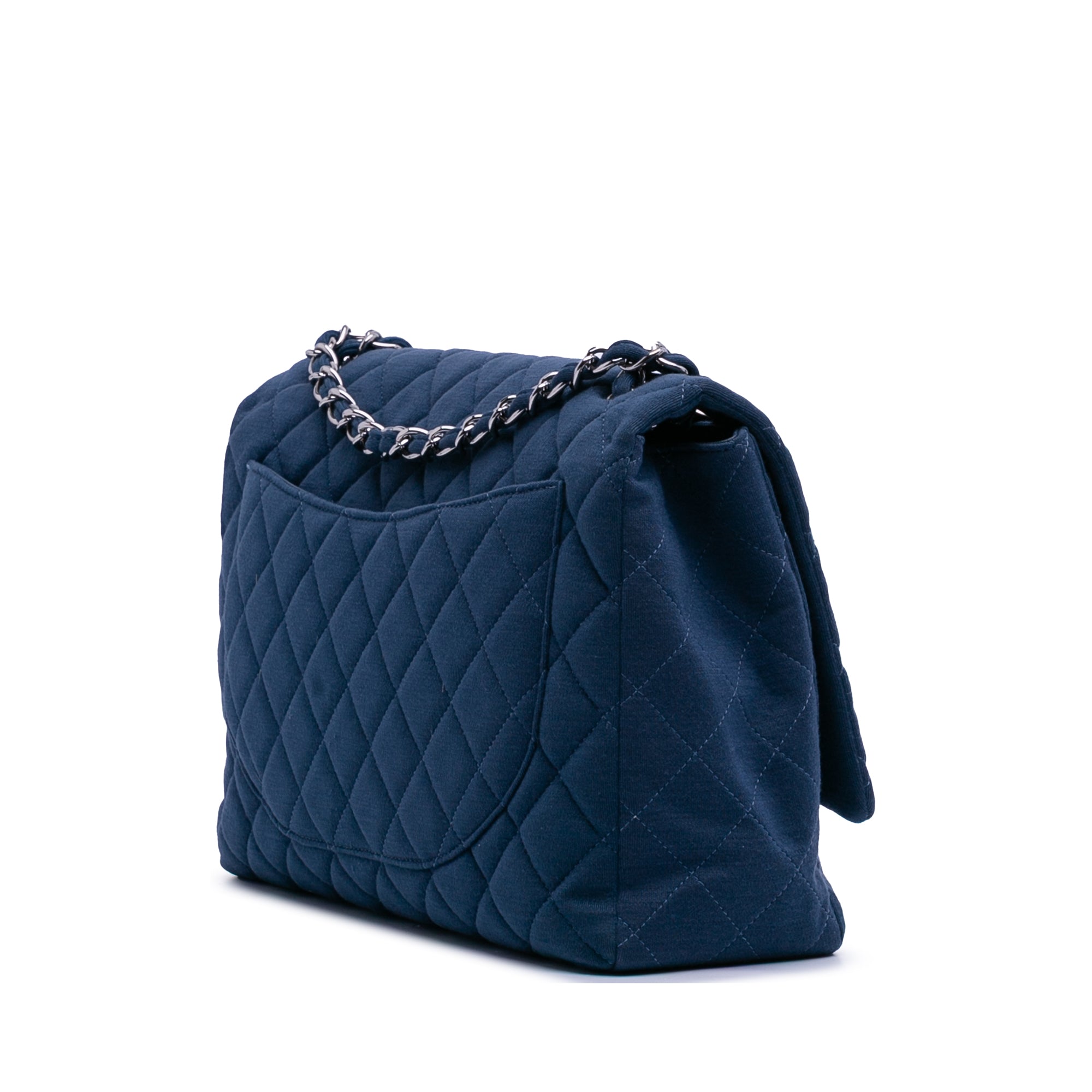 Chanel Maxi Classic Jersey Single Flap - image 2