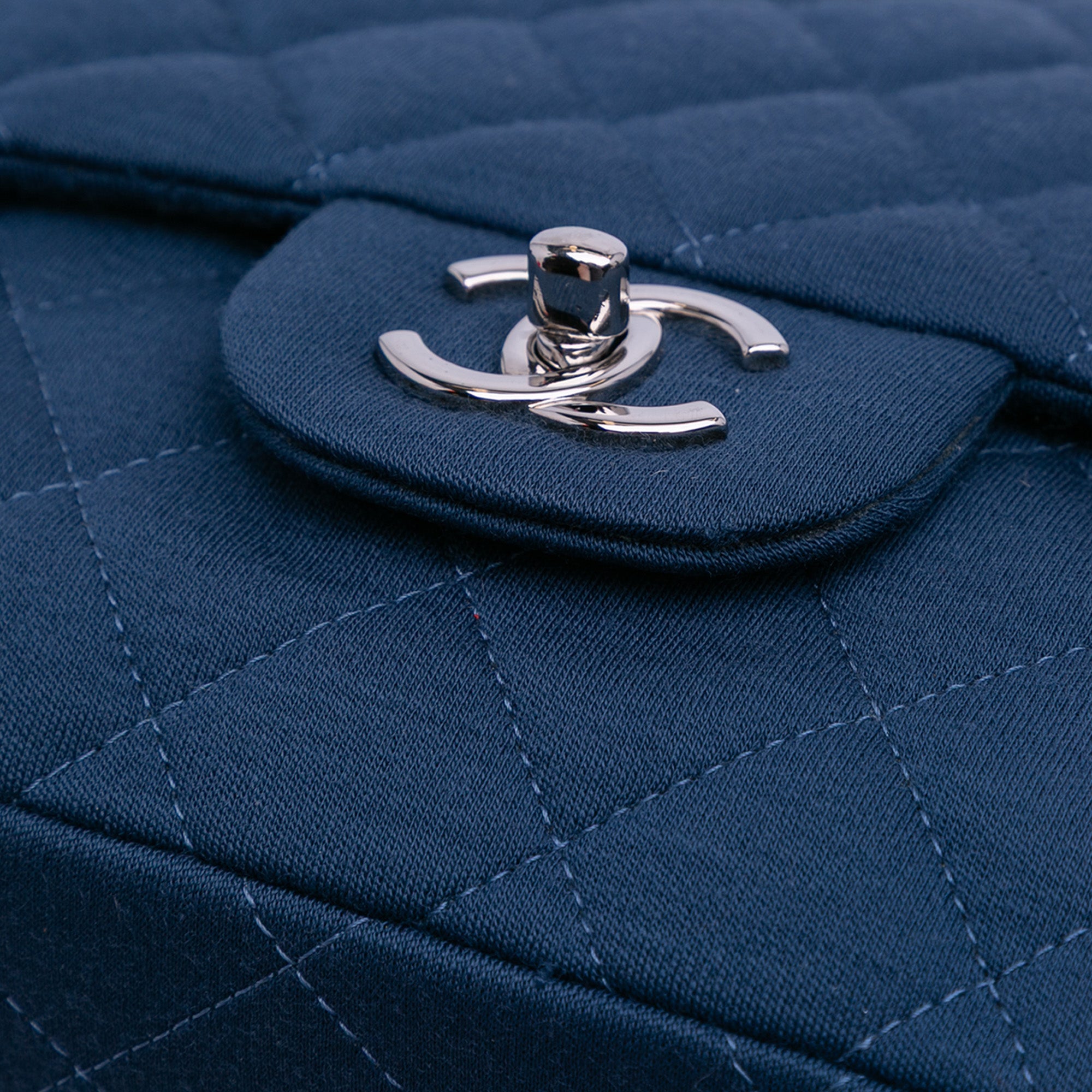 Chanel Maxi Classic Jersey Single Flap - image 9