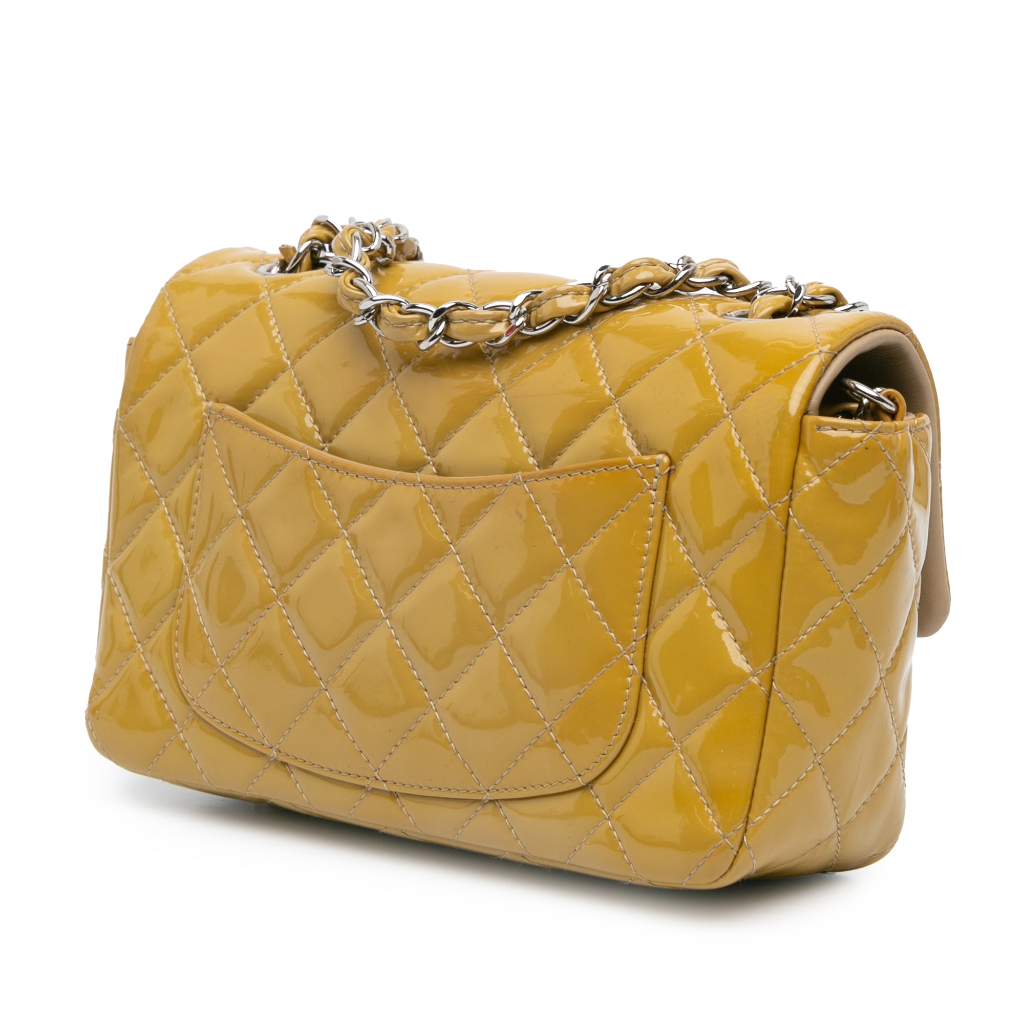 Chanel Mini Rectangular Classic Patent Single Flap - image 2