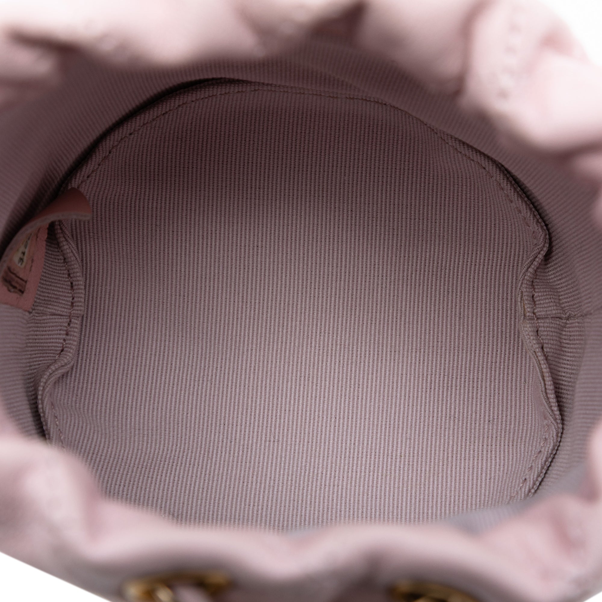 Chanel Mini Quilted Calfskin About Pearls Drawstring Bucket Bag - image 4