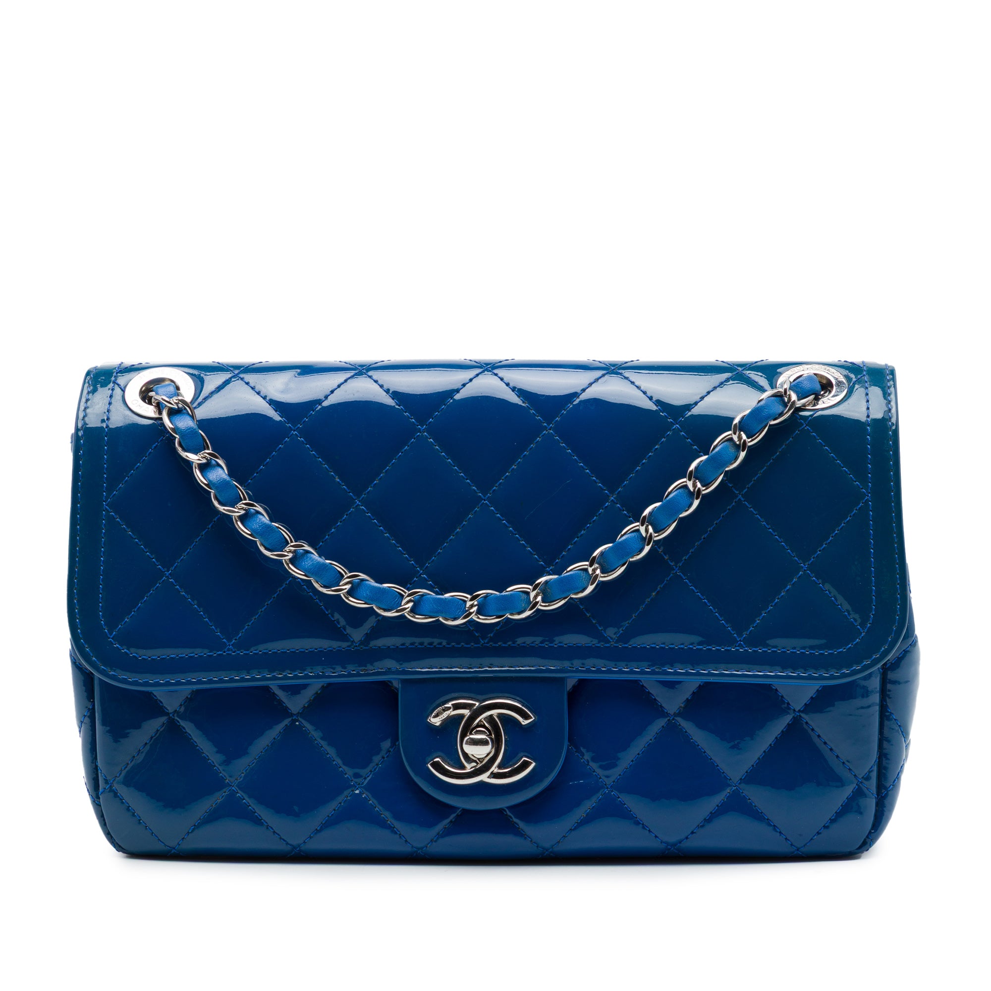 Chanel Medium Quilted Patent Coco Shine Flap - image 1