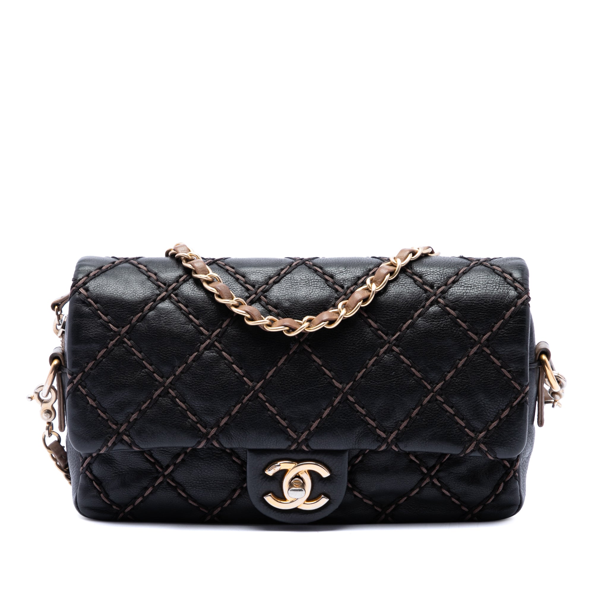 Chanel Paris Dallas Small Quilted Calfskin Chic Stitch Flap - image 1