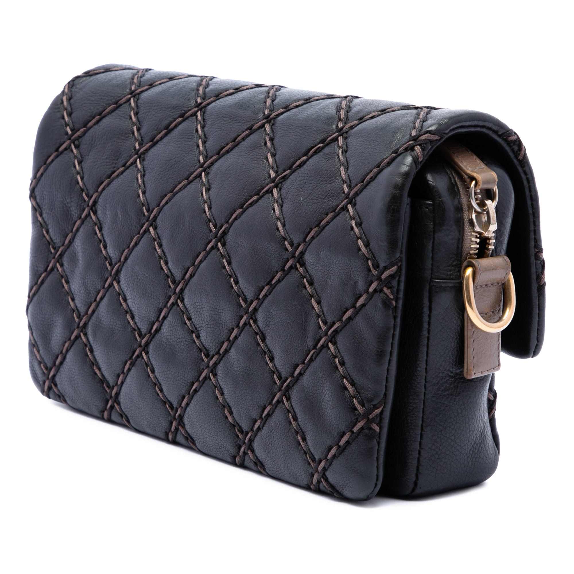 Chanel Paris Dallas Small Quilted Calfskin Chic Stitch Flap - image 2