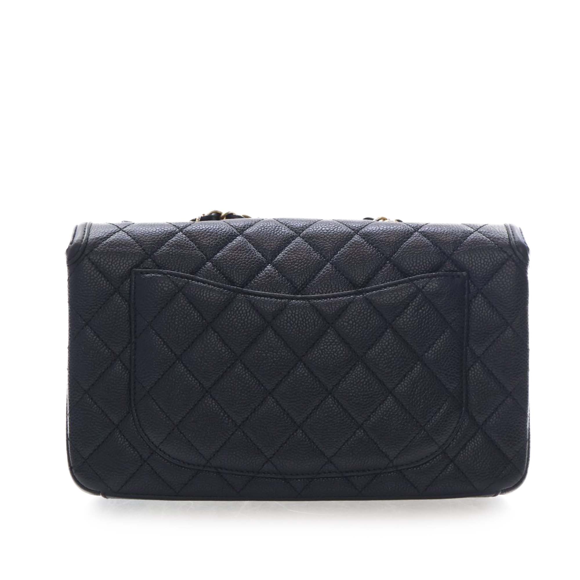 Chanel Medium Quilted Caviar CC Filigree Flap - image 4
