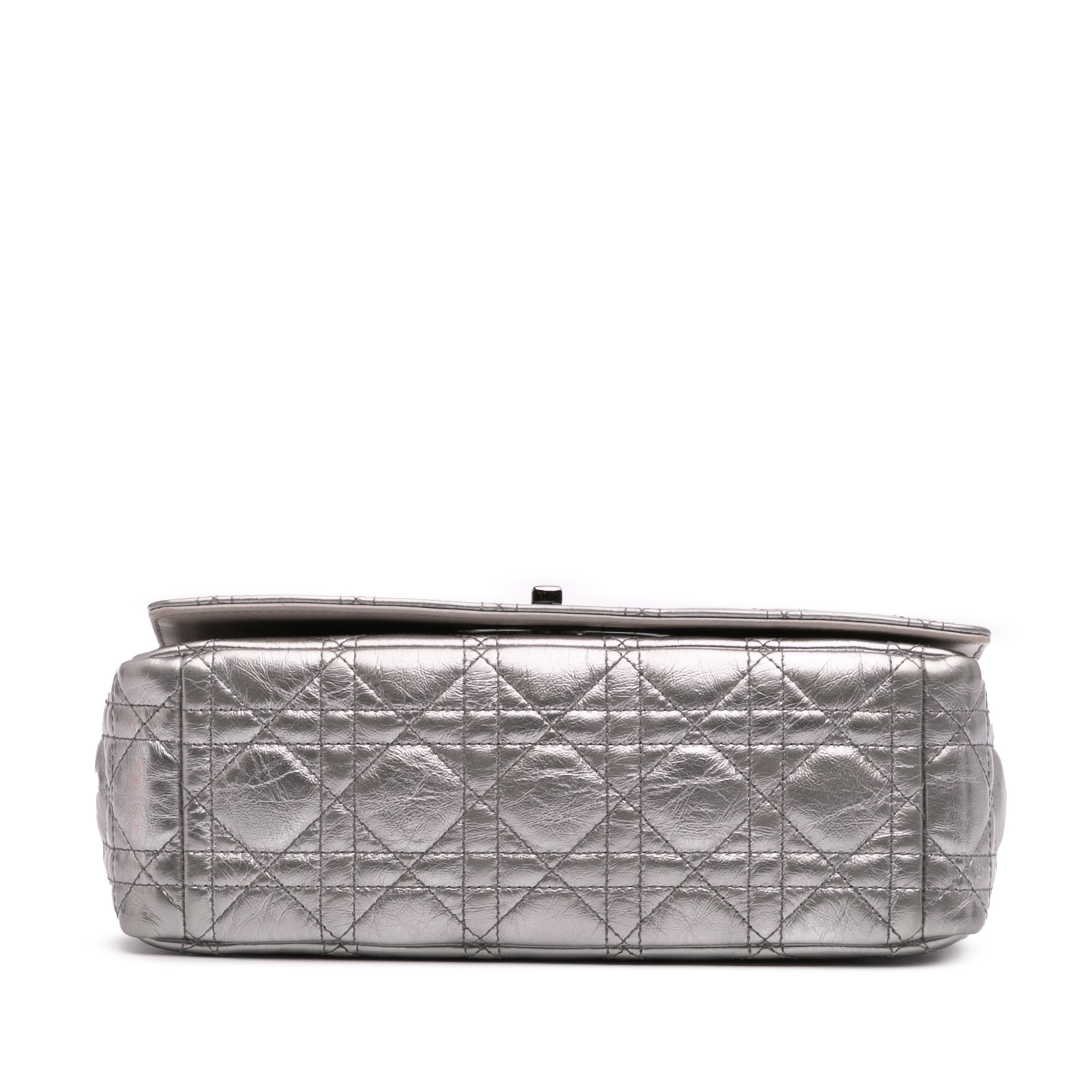 Dior Medium Metallic Calfskin Cannage Supple Caro Bag - image 3