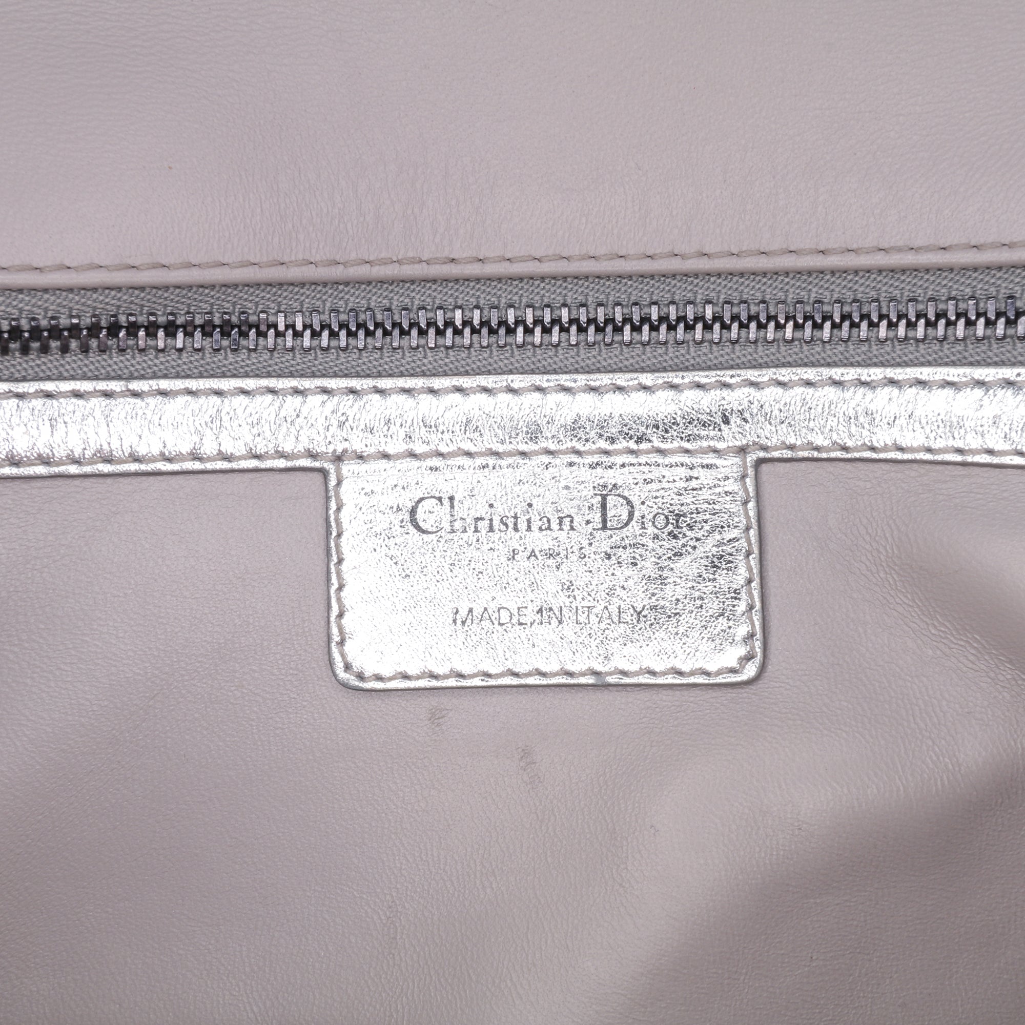 Dior Medium Metallic Calfskin Cannage Supple Caro Bag - image 5