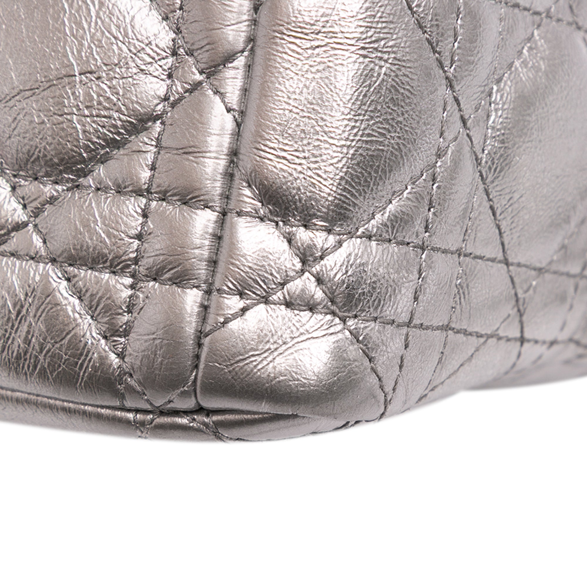 Dior Medium Metallic Calfskin Cannage Supple Caro Bag - image 7