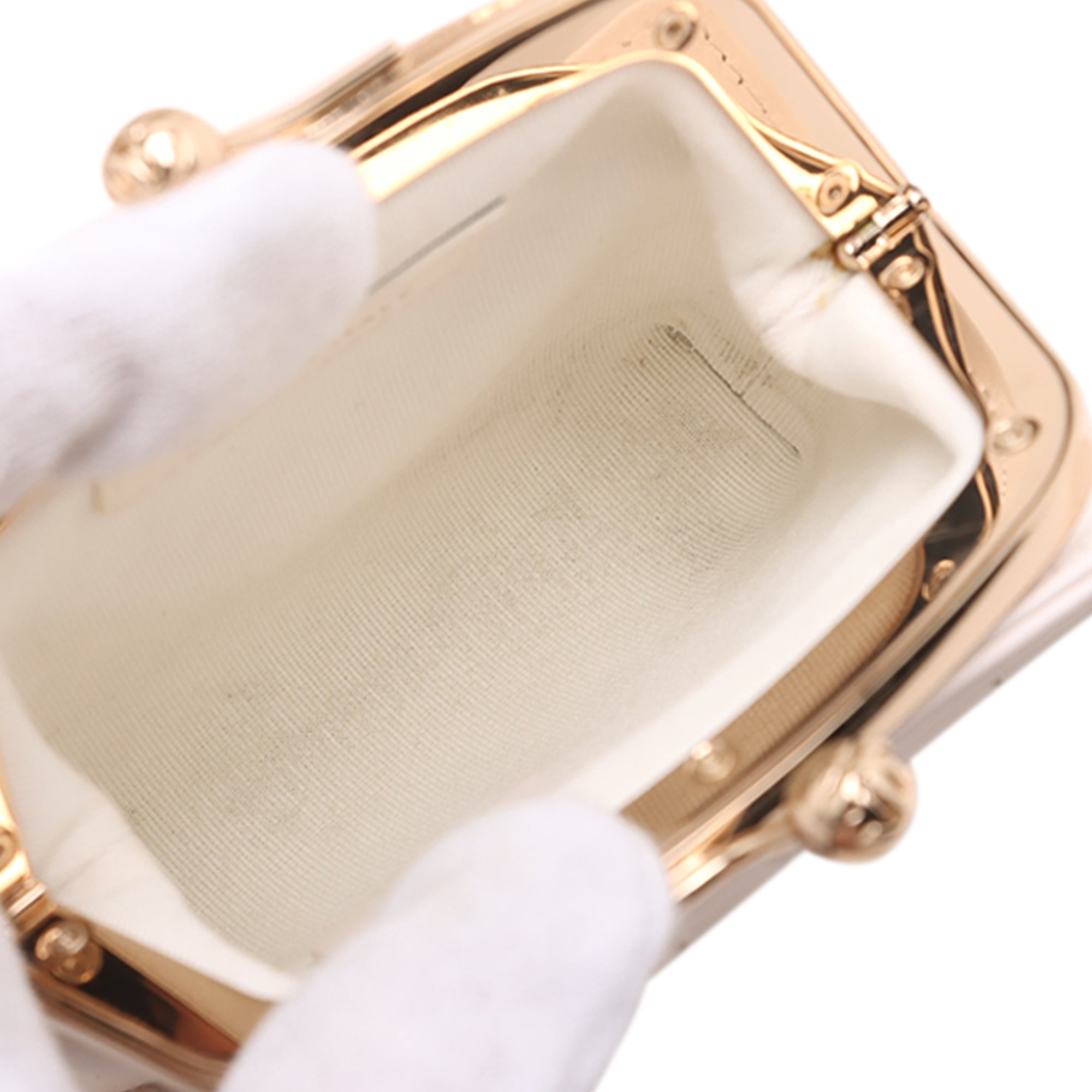 Chanel Mini CC Quilted Lambskin Kiss Lock Frame Top Handle Clutch with Chain - image 5
