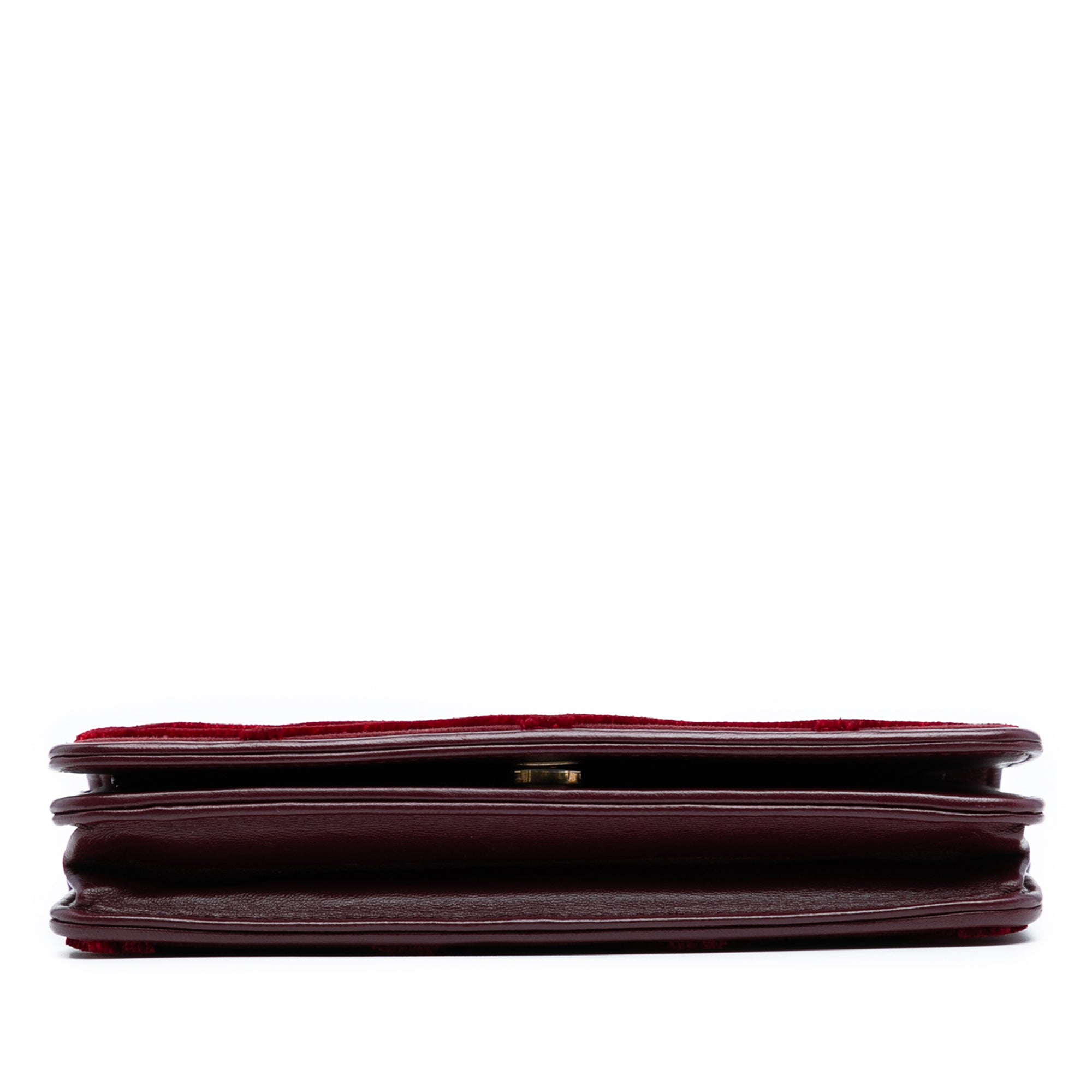 Chanel CC Quilted Velvet Wallet on Chain - image 3