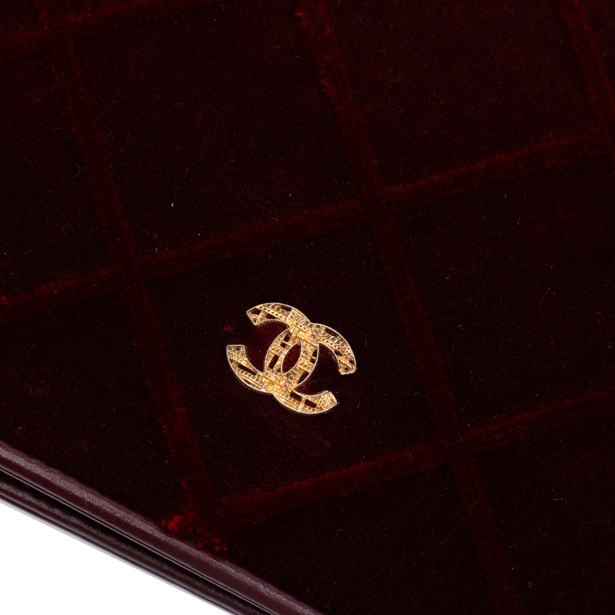 Chanel CC Quilted Velvet Wallet on Chain - image 5