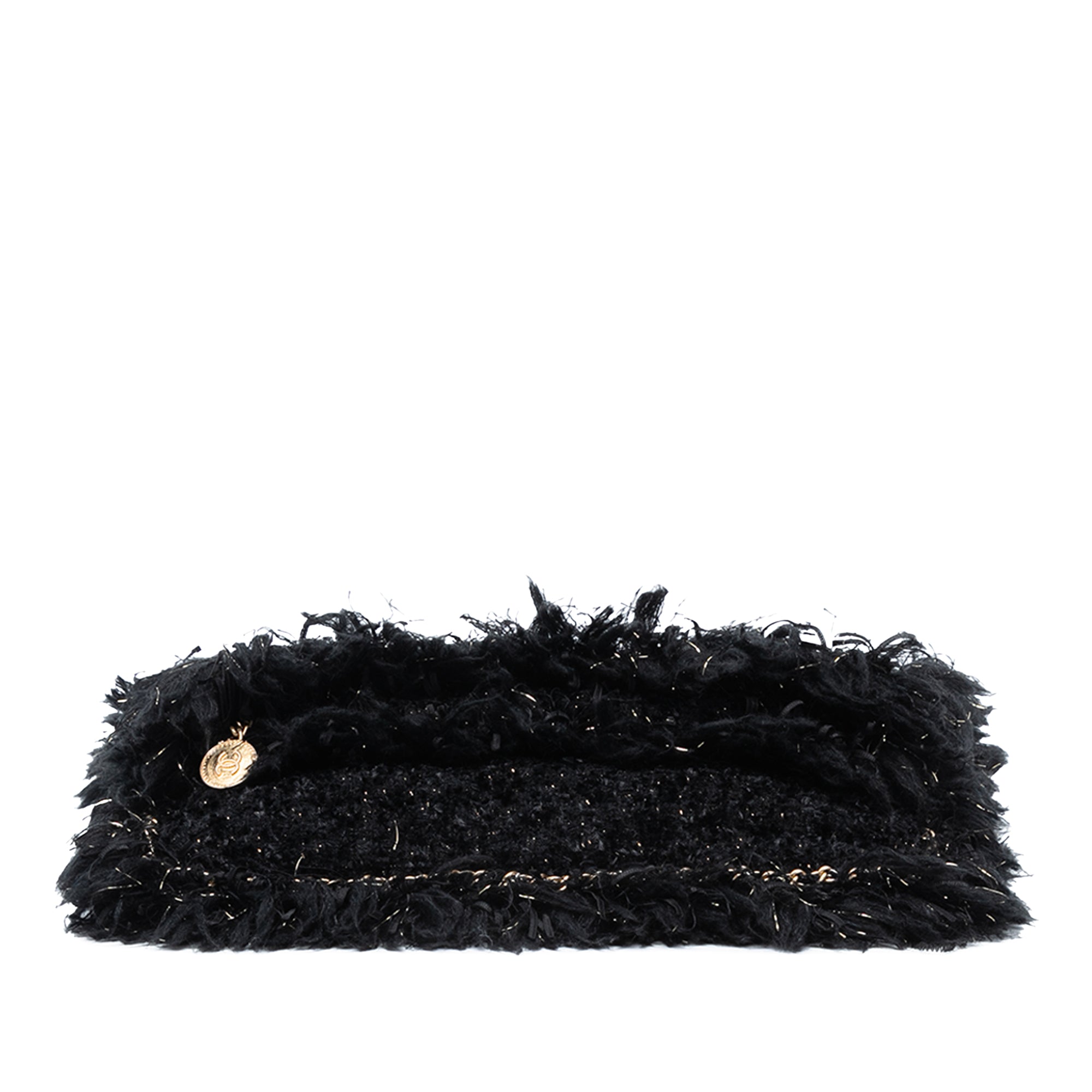 Chanel Paris Cosmopolite Tweed Fringe Clutch - image 3