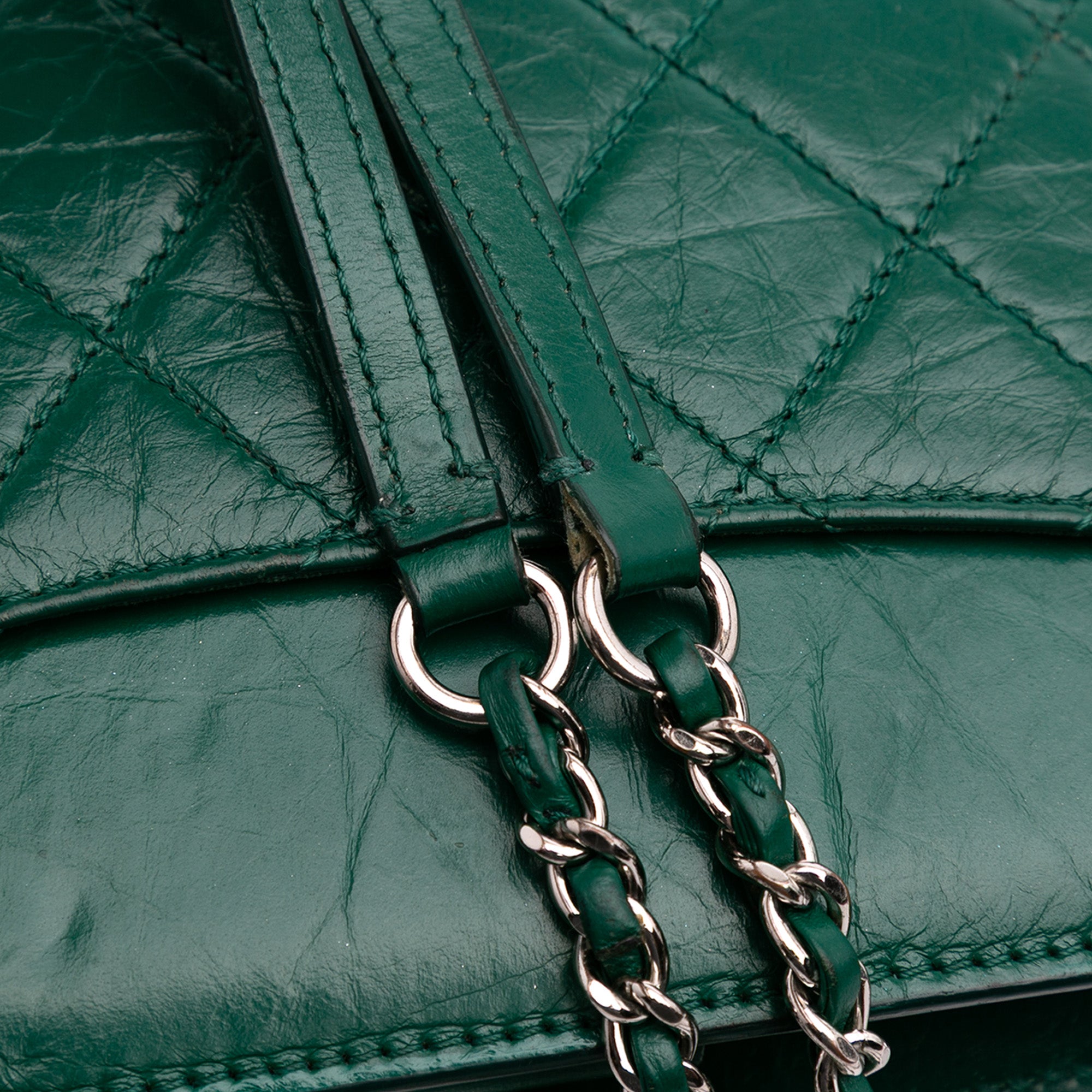 Chanel CC Quilted Crinkled Calfskin Front Pocket Crossbody - image 10