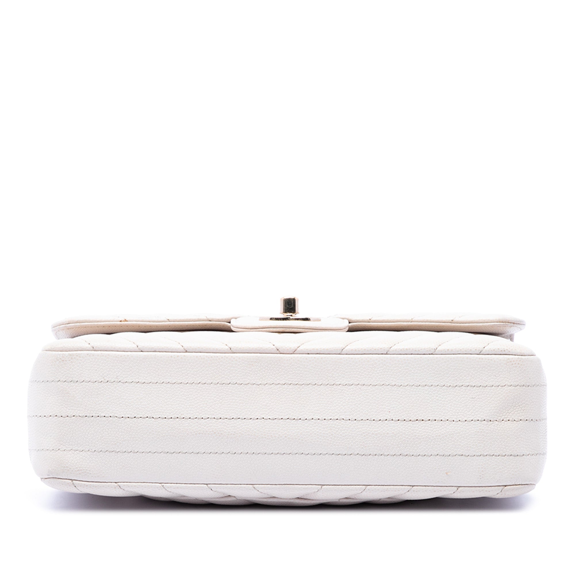 Chanel Small Classic Chevron Caviar Double Flap - image 3