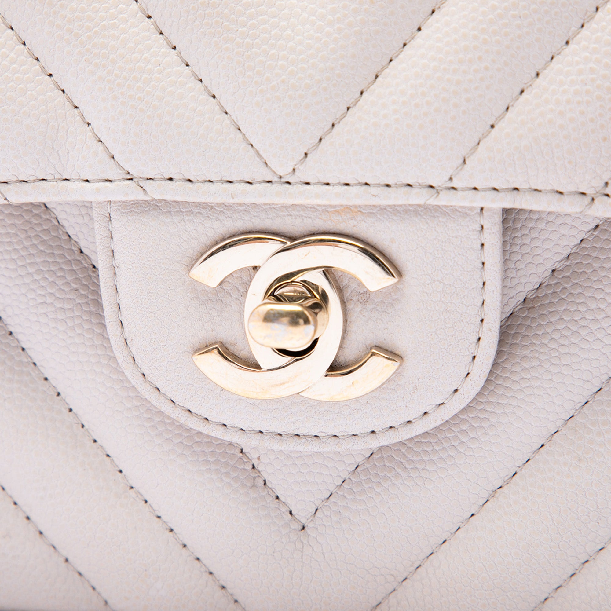Chanel Small Classic Chevron Caviar Double Flap - image 5