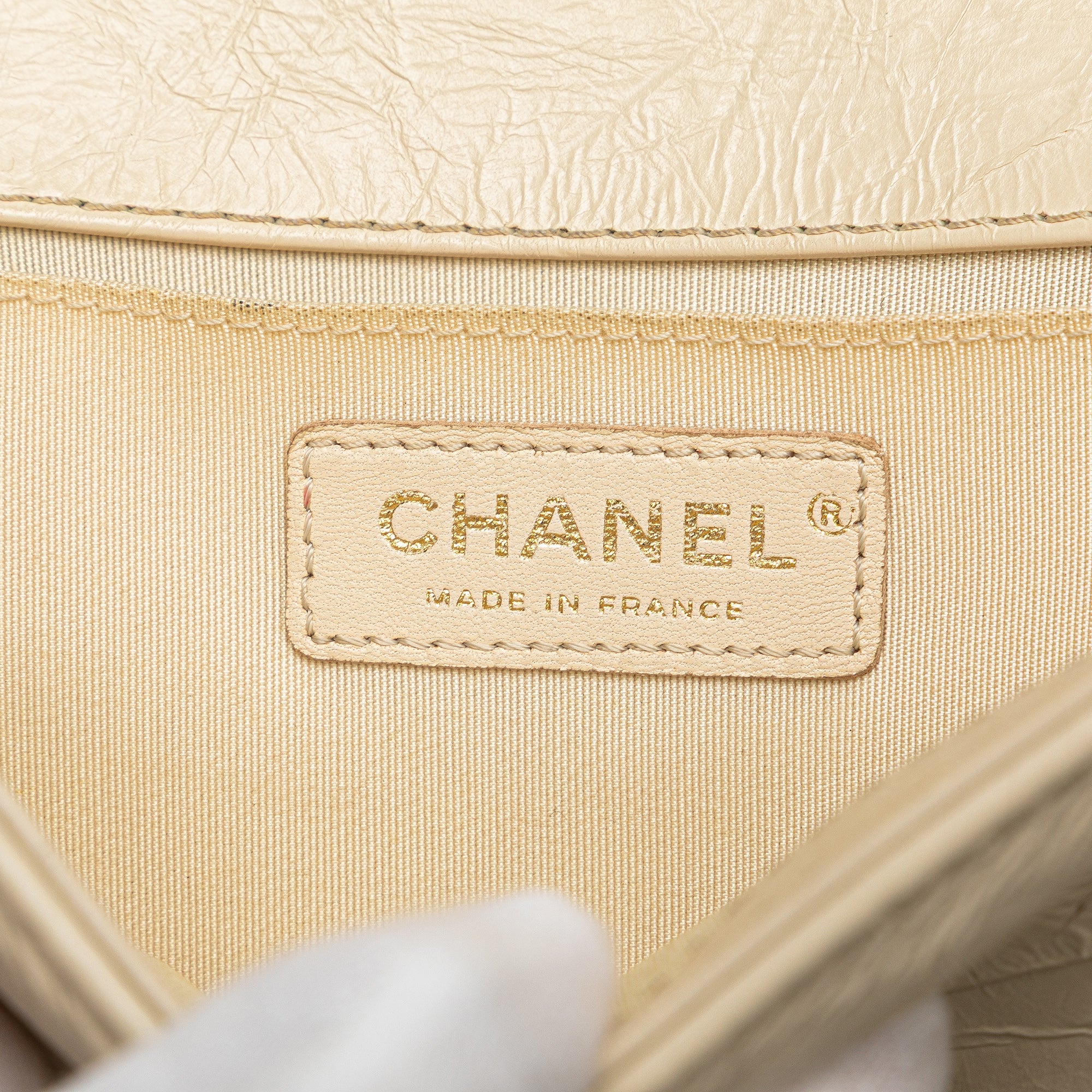 Chanel Old Medium Quilted Aged Calfskin Jacket Boy Flap - image 8