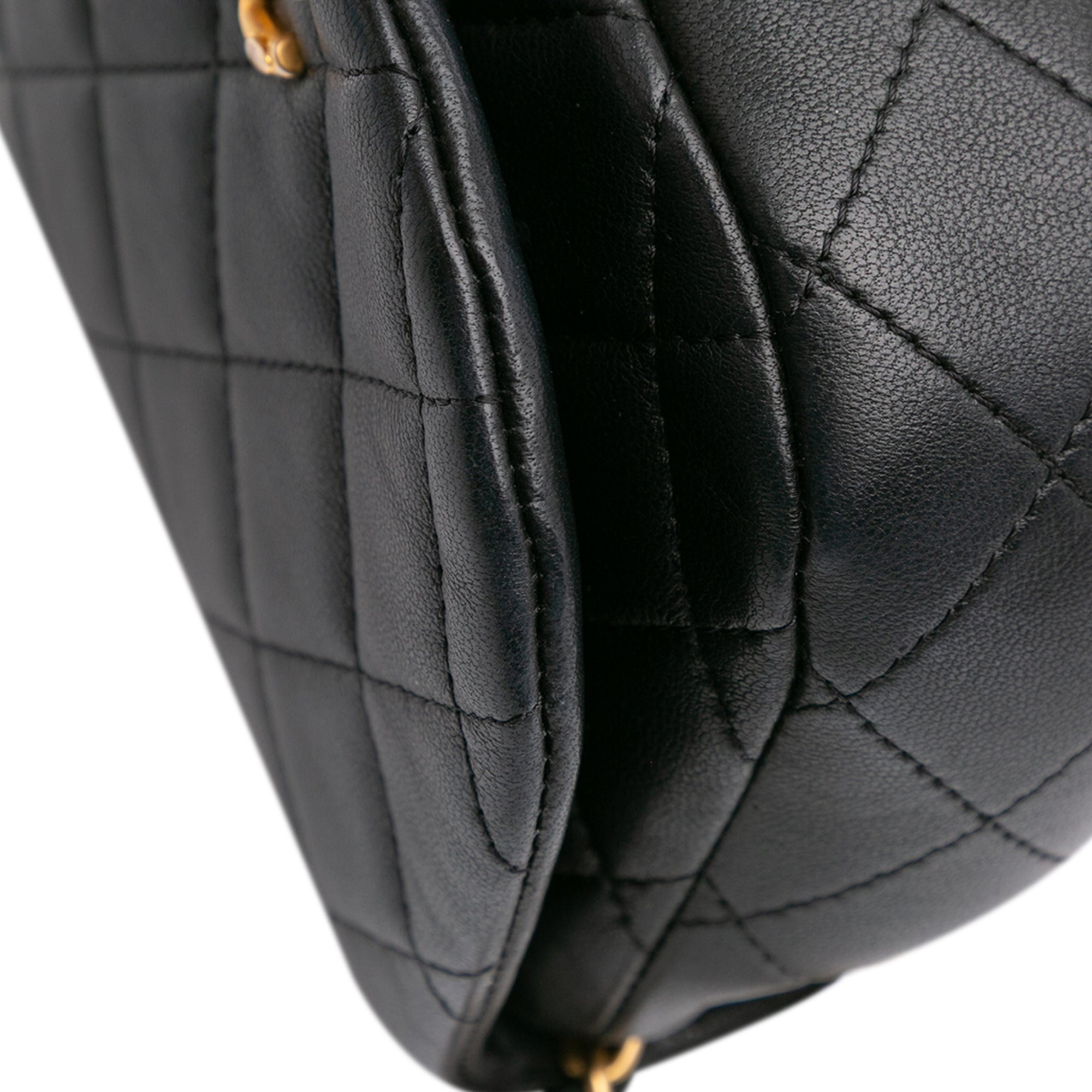 Chanel Mini Quilted Calfskin Coco Mail Clutch with Chain - image 7