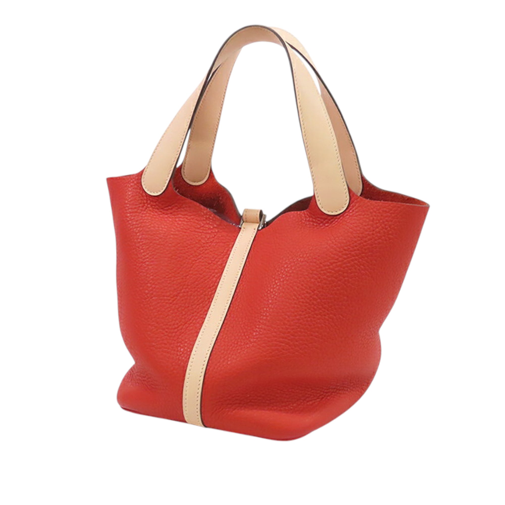 Hermès Bicolor Clemence and Swift Picotin Lock 22 - image 2