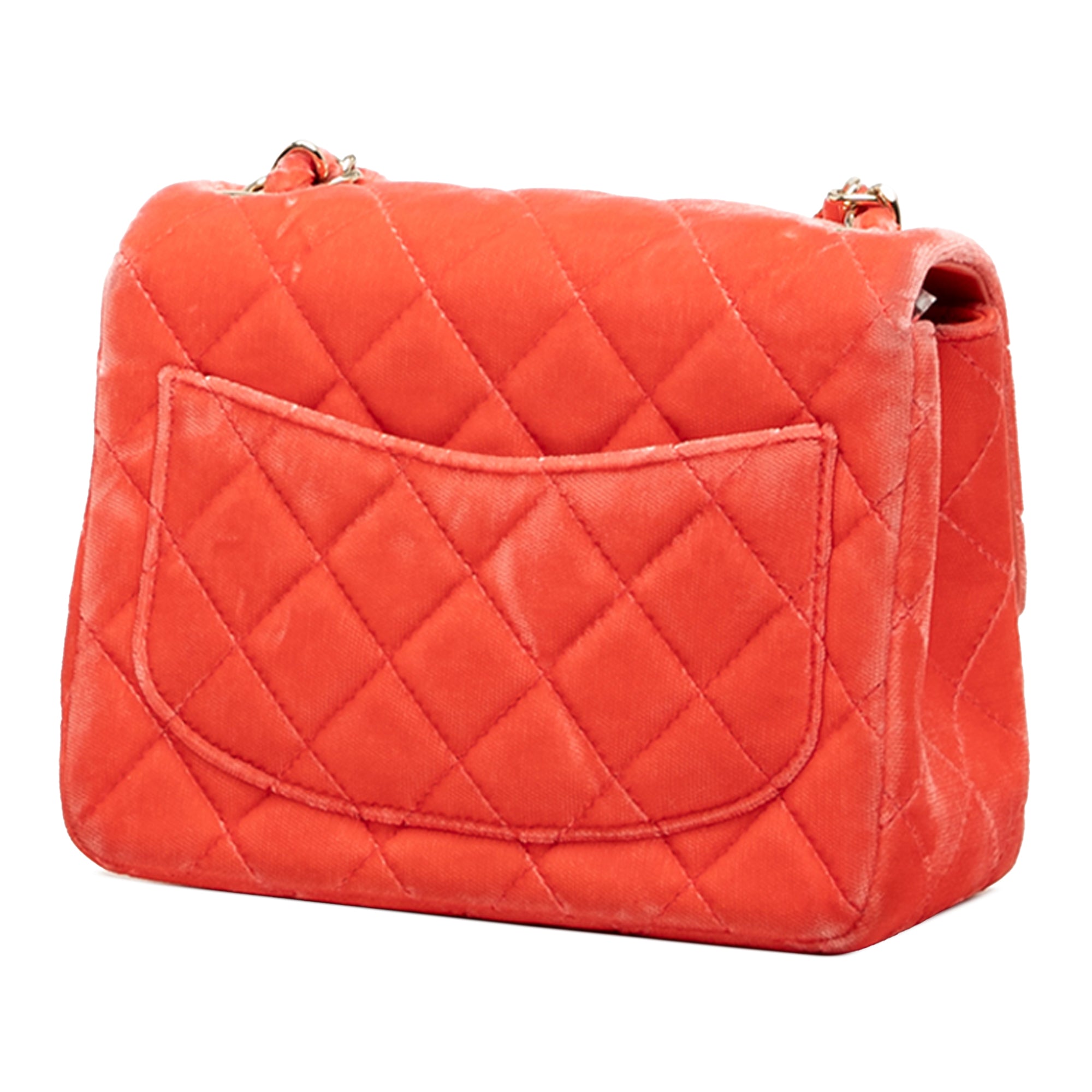 Chanel Mini Square Classic Velvet Single Flap - image 2