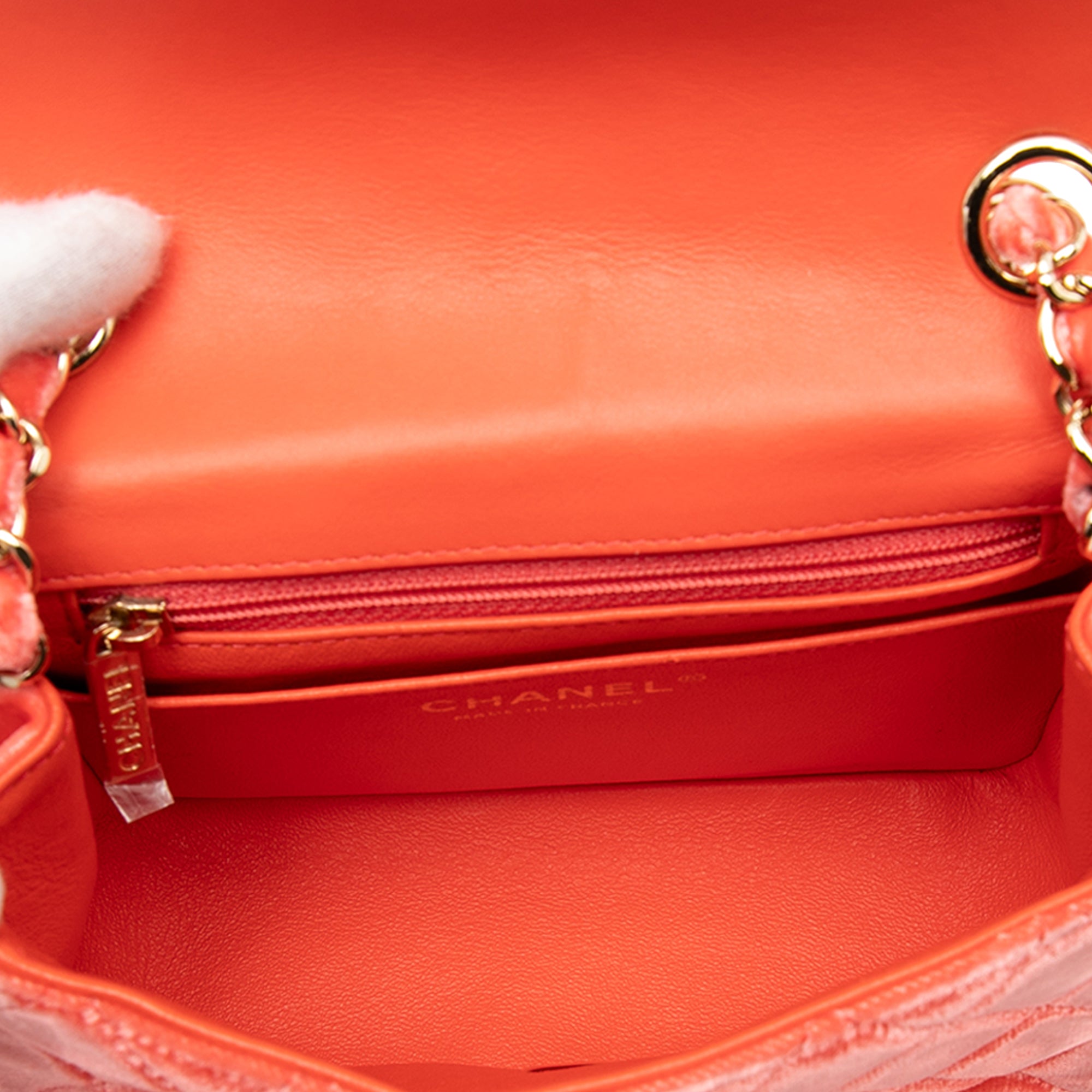 Chanel Mini Square Classic Velvet Single Flap - image 4