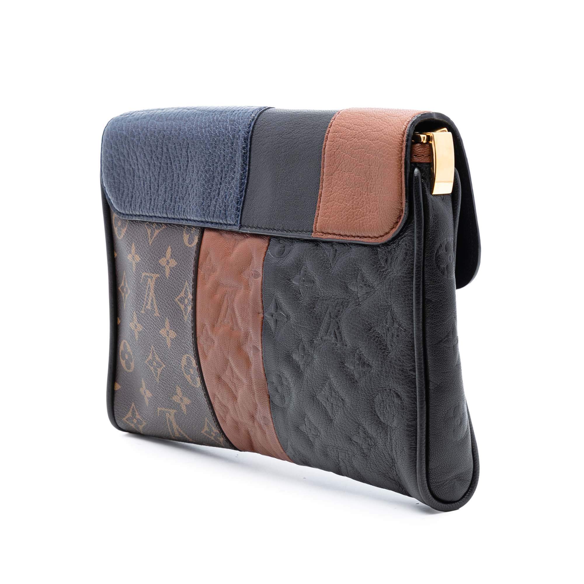 Louis Vuitton Limited Edition Monogram Blocks Pochette Plate Shoulder Bag - image 2